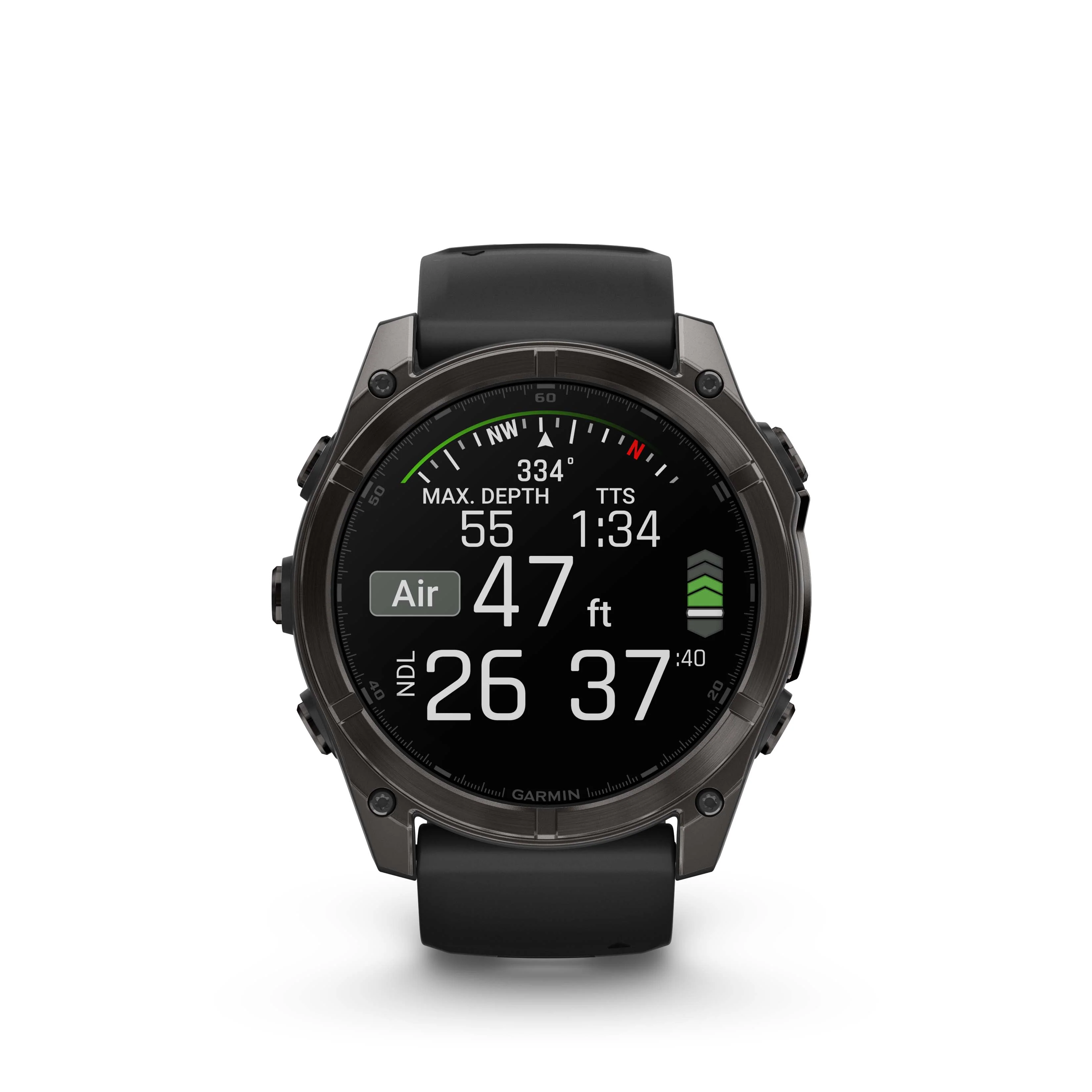 Garmin Fenix 8 - 51mm, AMOLED - Sapphire, Carbon Grey DLC with Black/Pebble Grey Silicone Band - Image 4