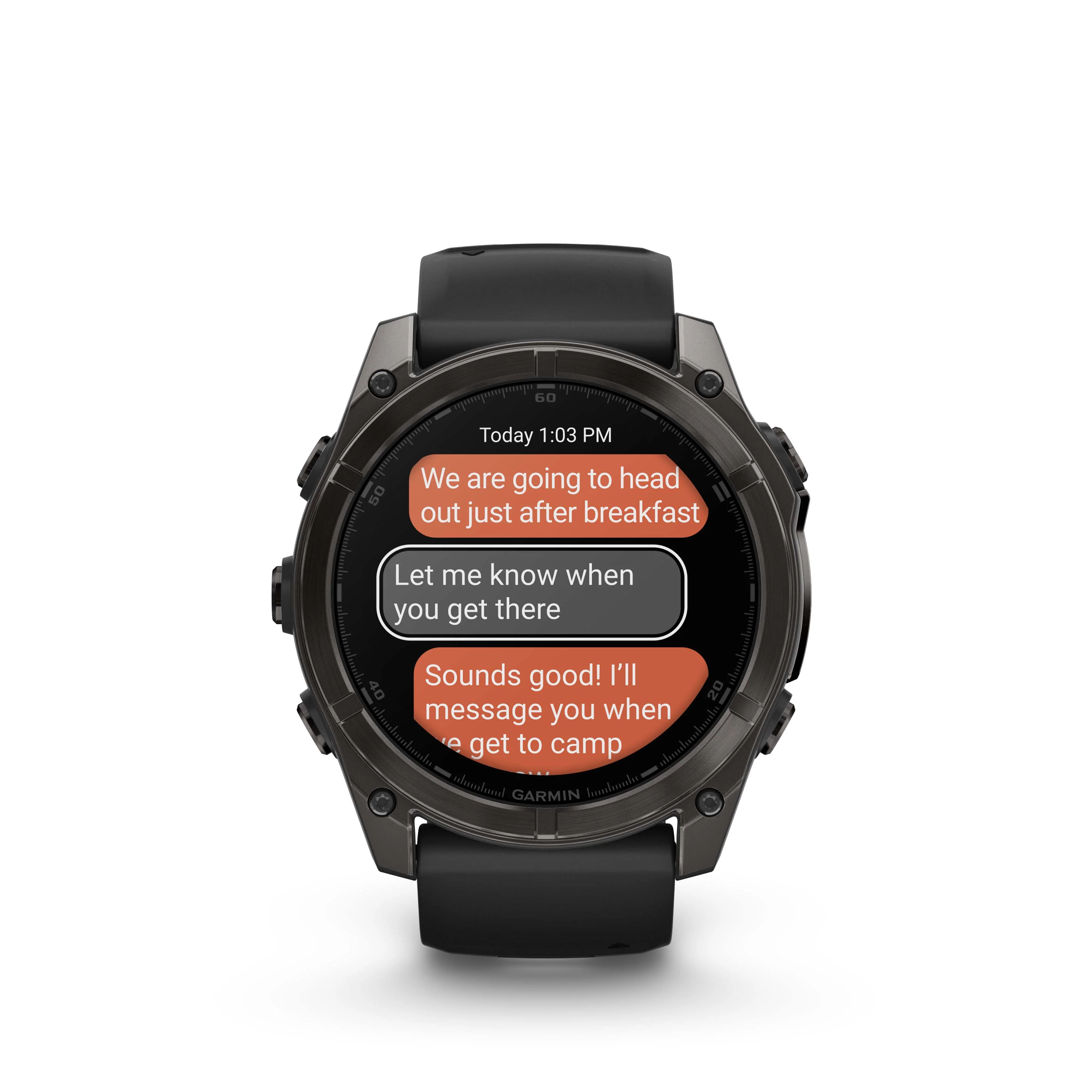Garmin Fenix 8 - 51mm, AMOLED - Sapphire, Carbon Grey DLC with Black/Pebble Grey Silicone Band - Image 5