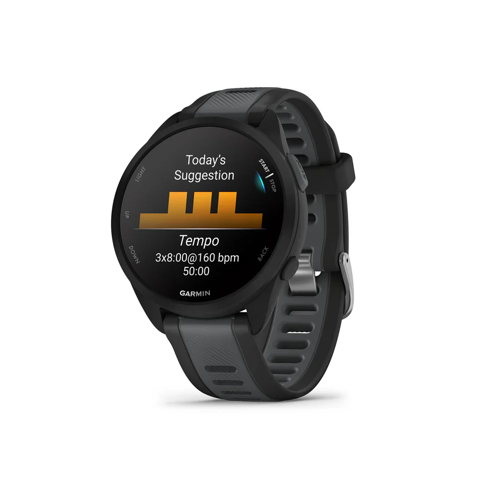 Garmin Forerunner 165 - 43mm - Black/Slate/Grey - Image 6