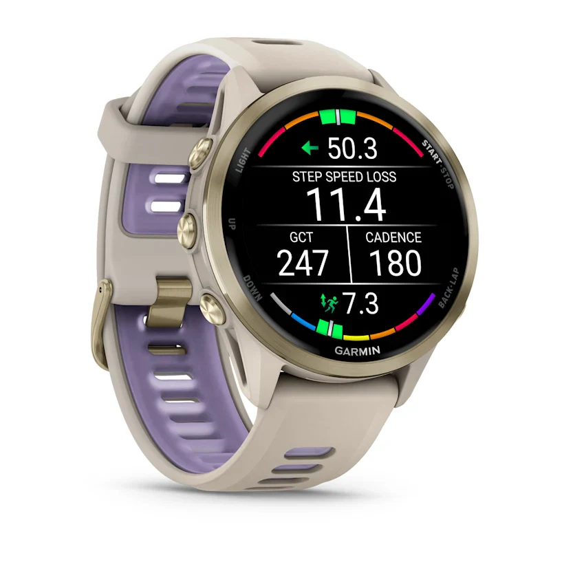 Garmin Forerunner 970 - 47mm - Gold Titanium/French Grey - Image 5