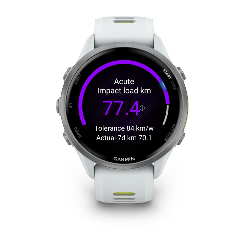 Garmin Forerunner 970 - 47mm - Whitestone/Translucent Amp Yellow - Image 4