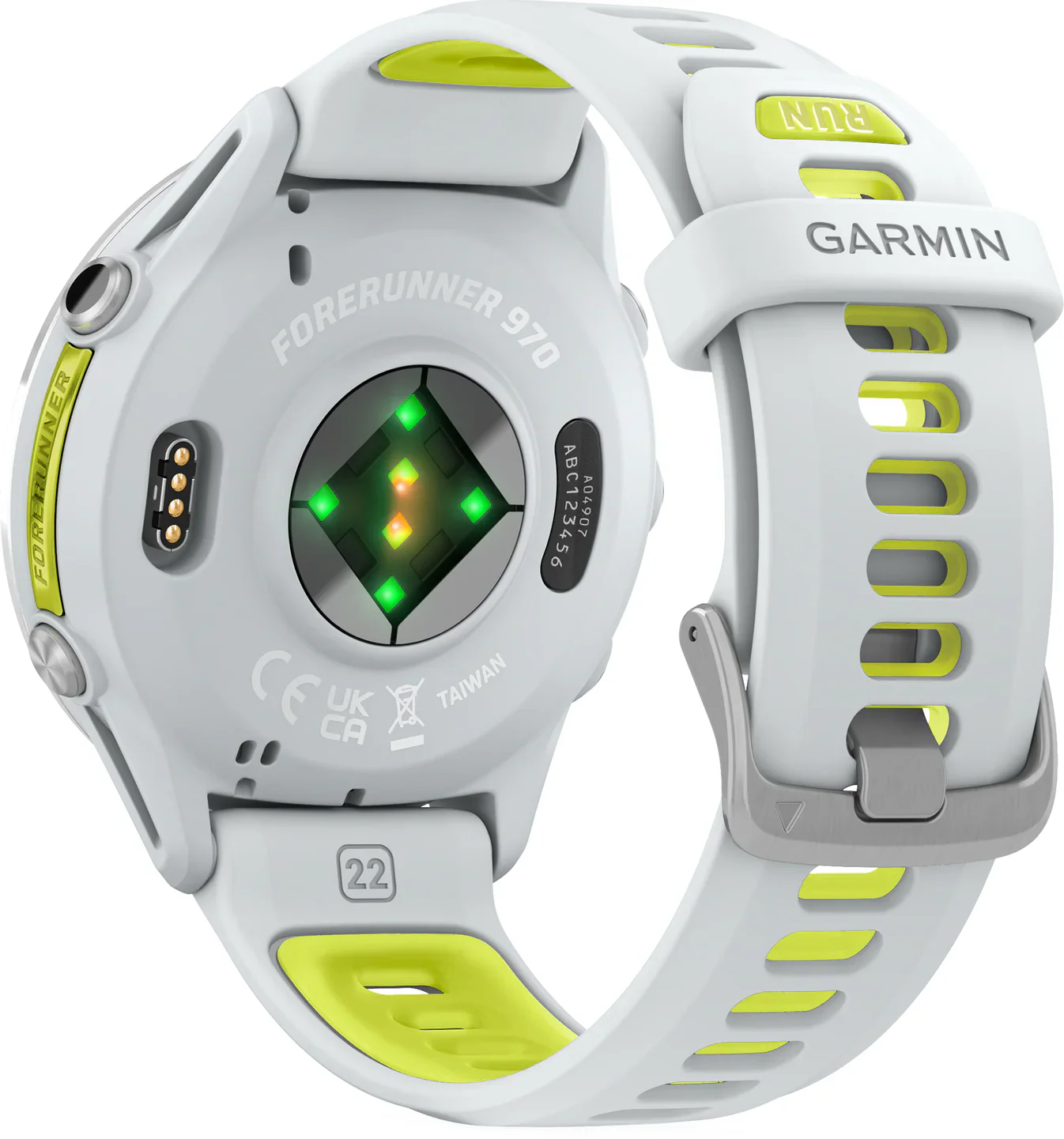 Garmin Forerunner 970 - 47mm - Whitestone/Translucent Amp Yellow - Image 6