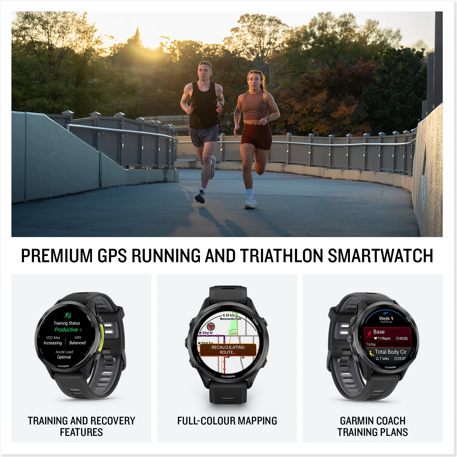 Garmin Forerunner 970 - 47mm - Whitestone/Translucent Amp Yellow - Image 8