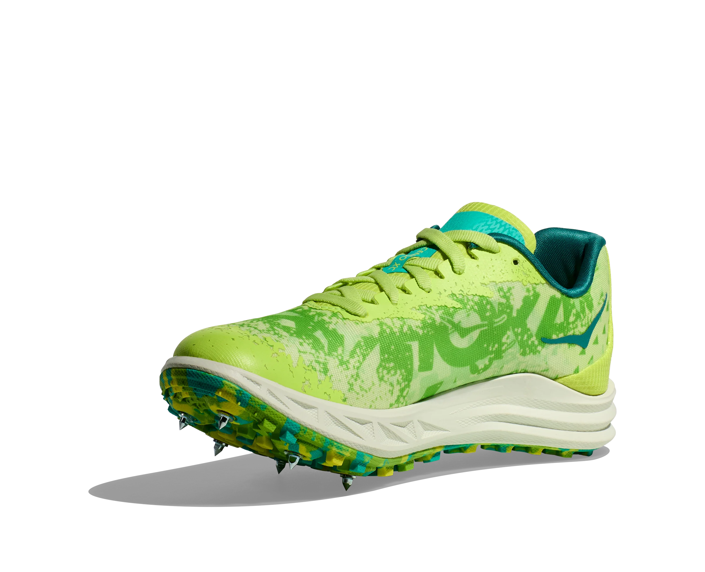 Hoka Crescendo Cross Country Spikes - Lettuce/Electric Lime - Image 4