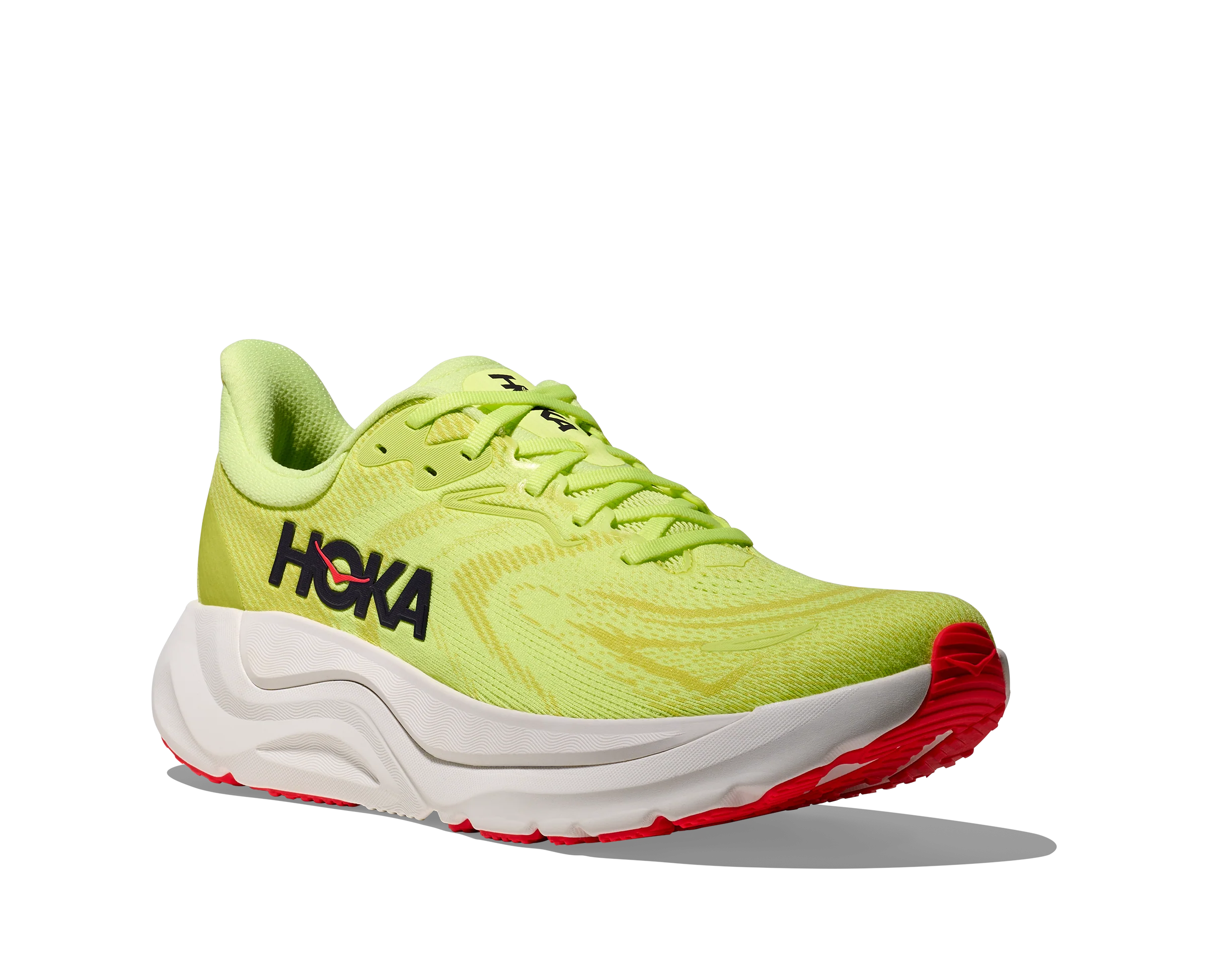 Hoka Mens Arahi 8 Wide - 2E Width - Neon Yuzu/Neon Flame - Stability - SS26 - Image 7