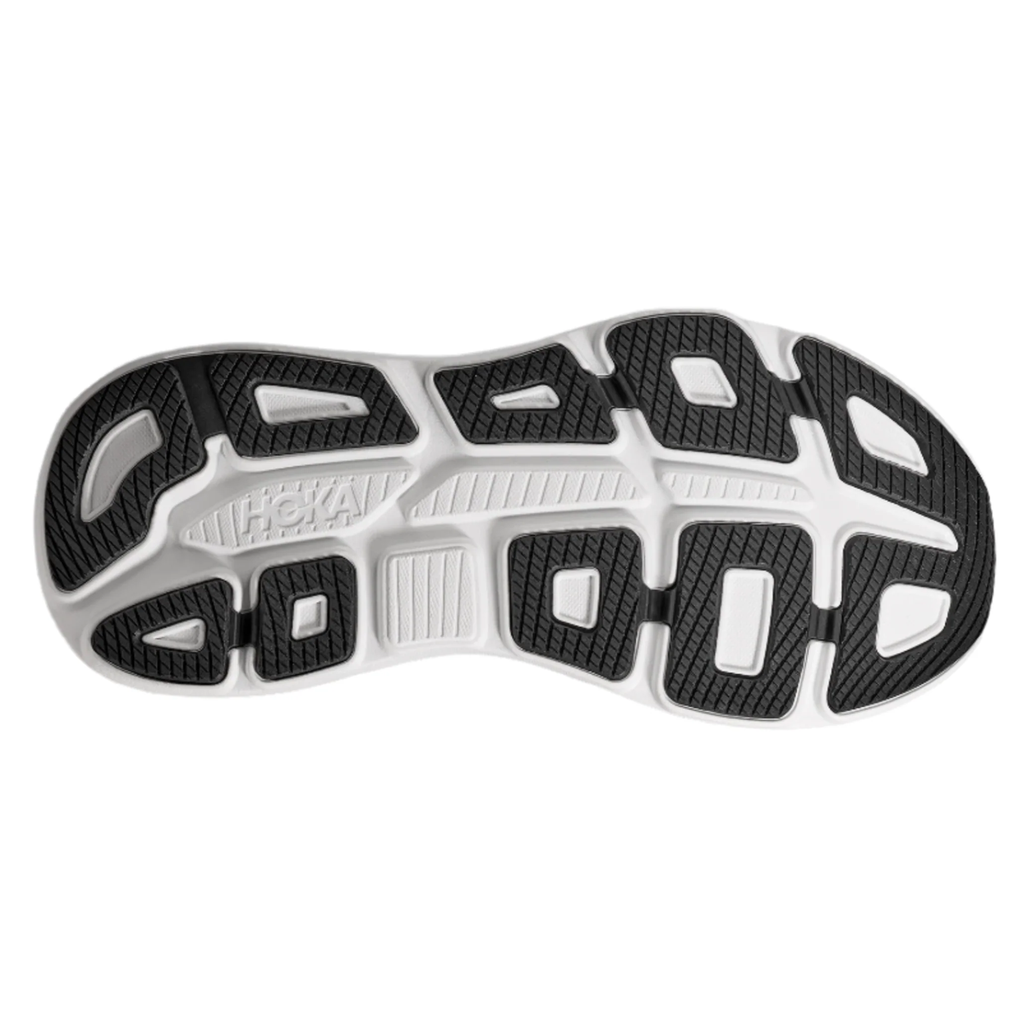 Hoka Mens Bondi 9 - Black/White - Neutral - AW25 - Image 2