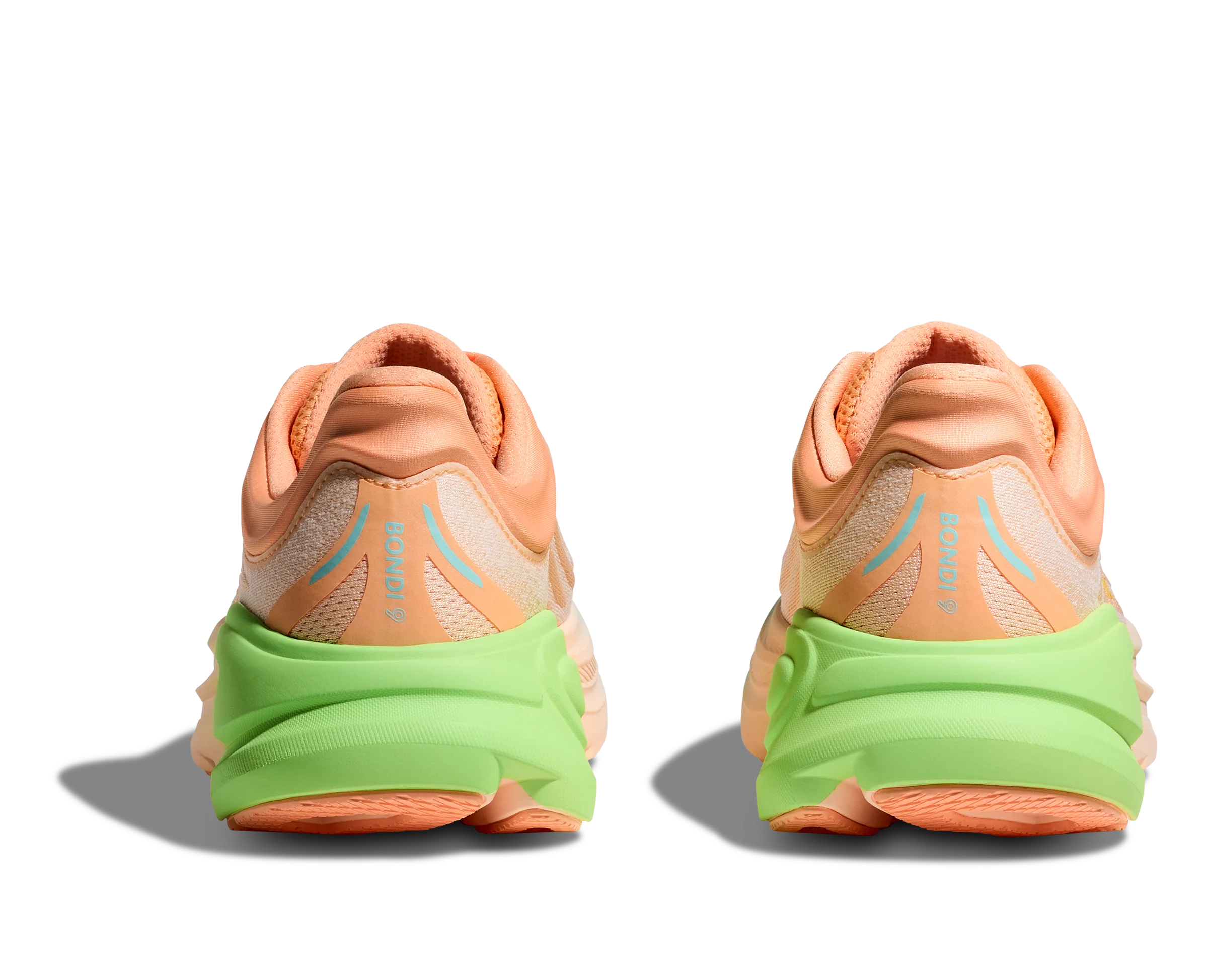 Hoka Mens Bondi 9 - Frost/Pale Tangerine - Neutral - SS25 - Image 6