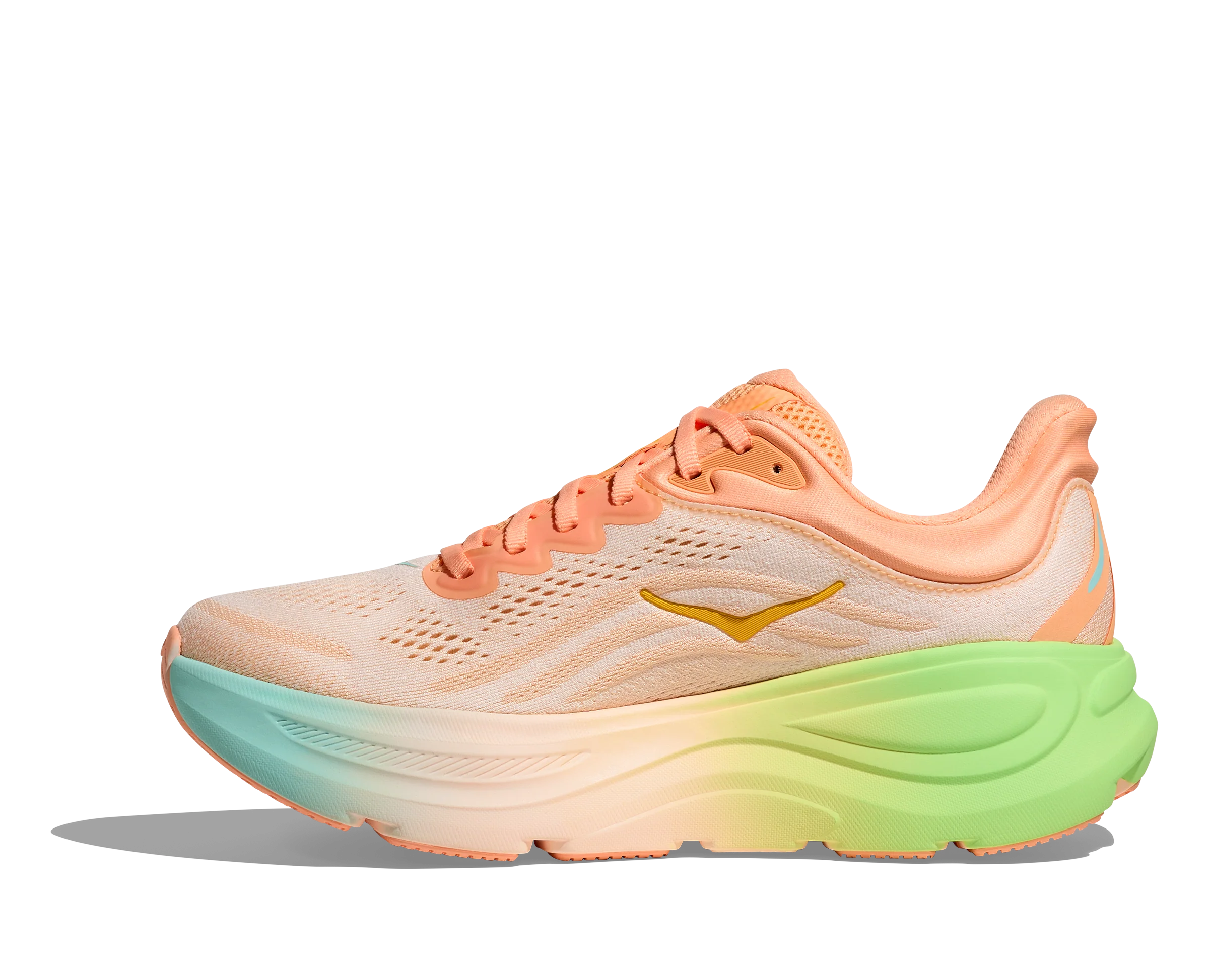 Hoka Mens Bondi 9 - Frost/Pale Tangerine - Neutral - SS25 - Image 8