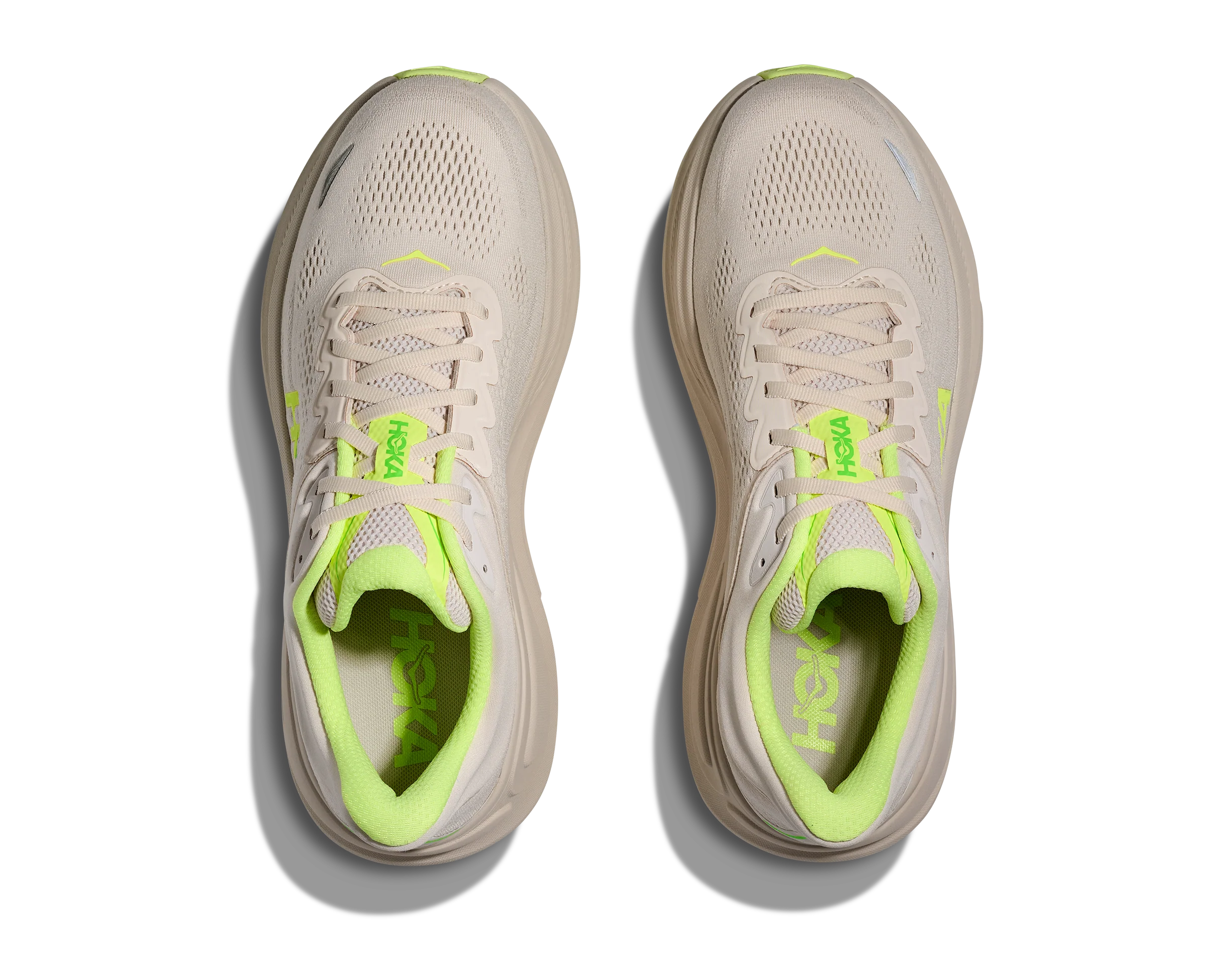 Hoka Mens Bondi 9 - Grout/Neon Yuzu - Neutral - SS26 - Image 3