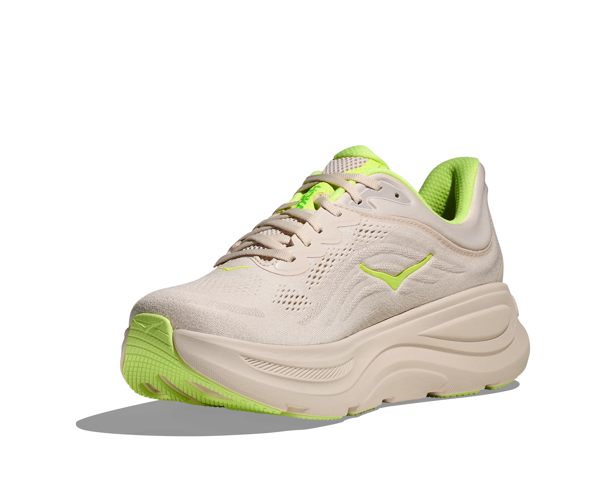 Hoka Mens Bondi 9 - Grout/Neon Yuzu - Neutral - SS26 - Image 4