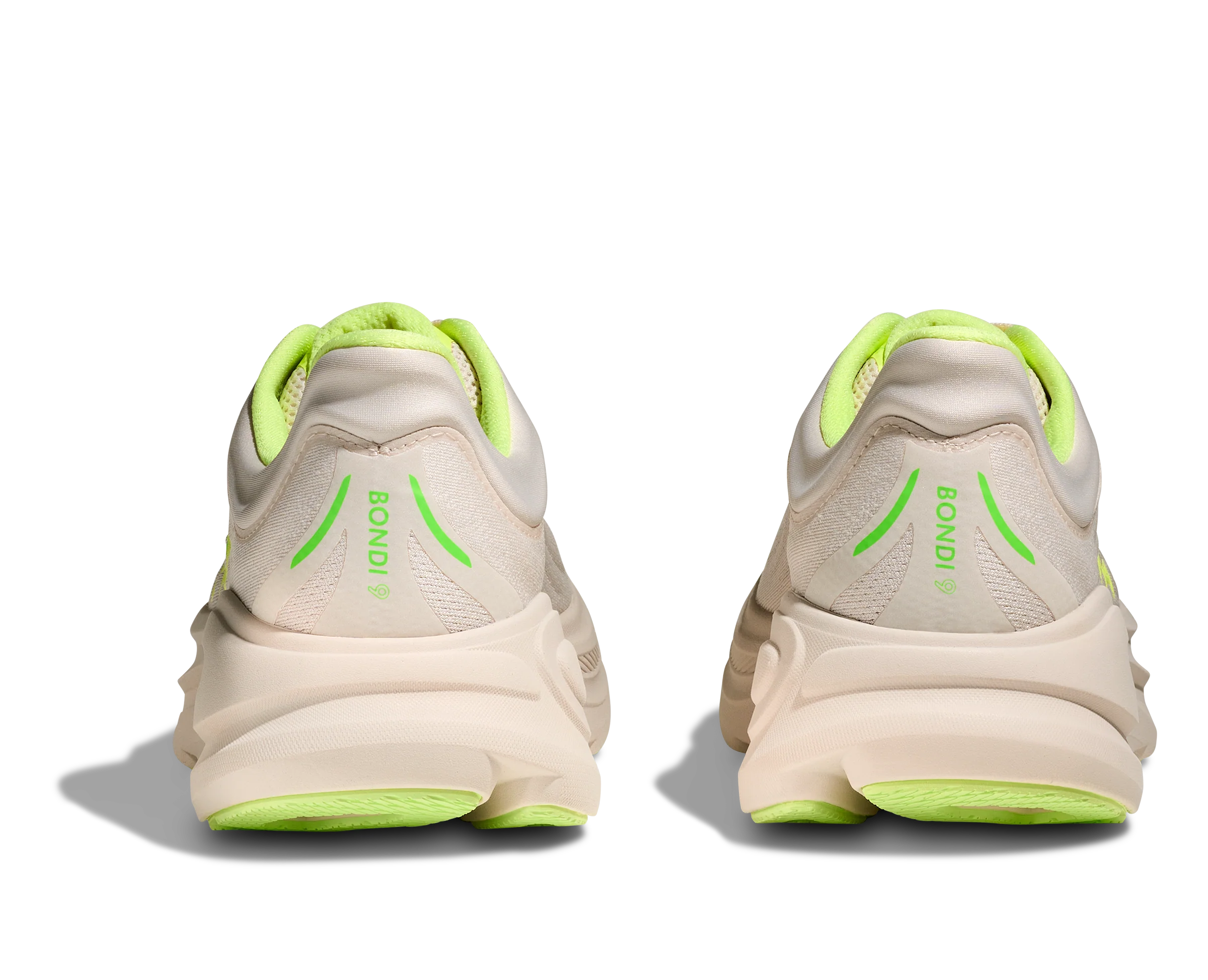 Hoka Mens Bondi 9 - Grout/Neon Yuzu - Neutral - SS26 - Image 6