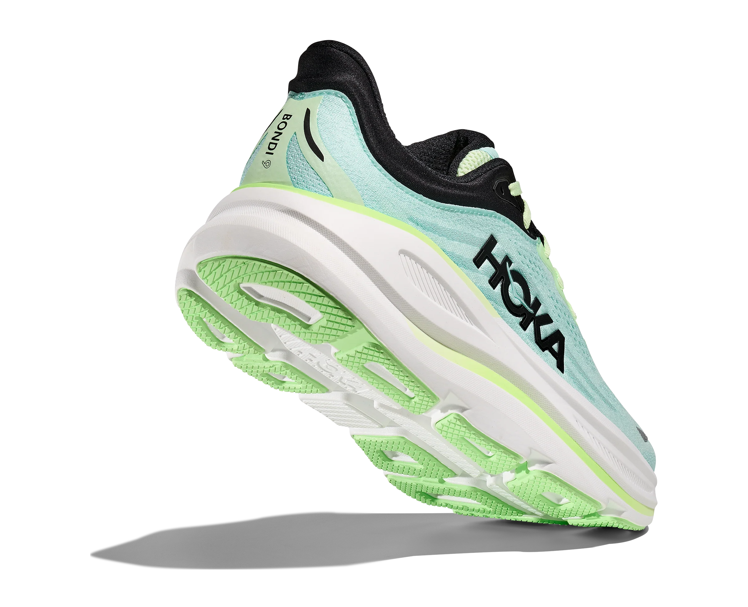 Hoka Mens Bondi 9 - Luna Moth/Blue Spark - Neutral - SS25 - Image 5