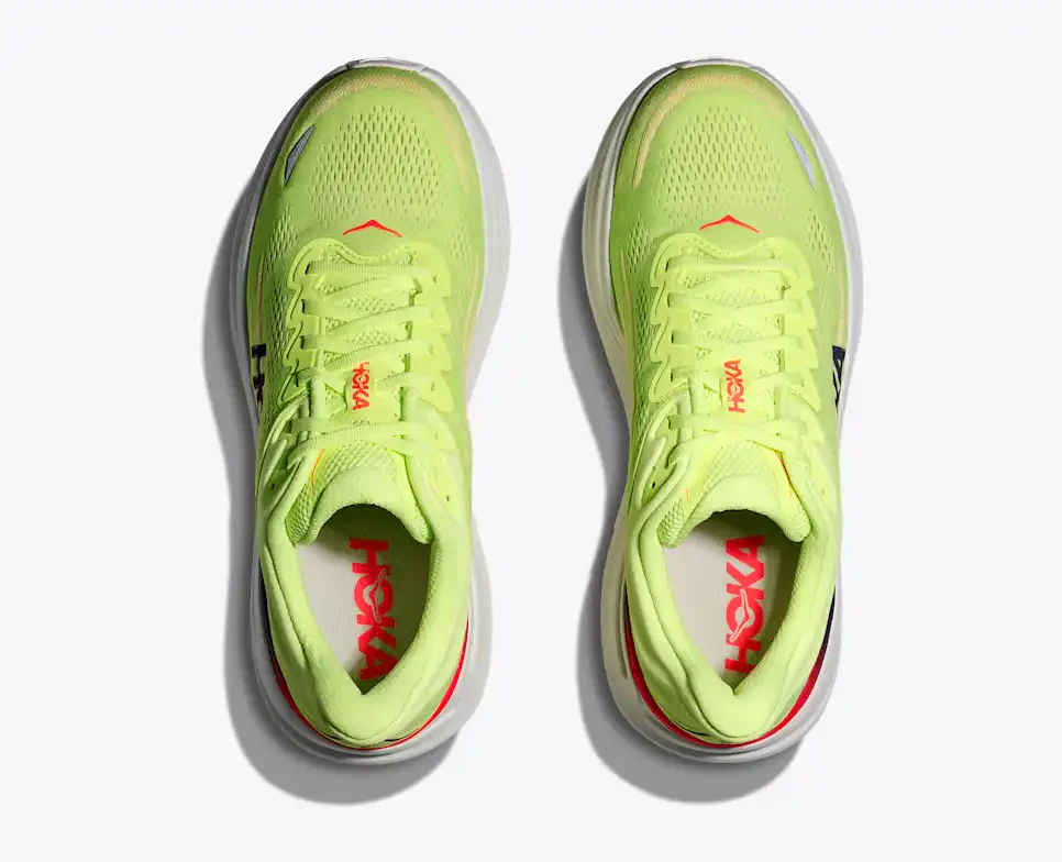 Hoka Mens Bondi 9 - Neon Yuzu/Sunlight - Neutral - SS26 - Image 3