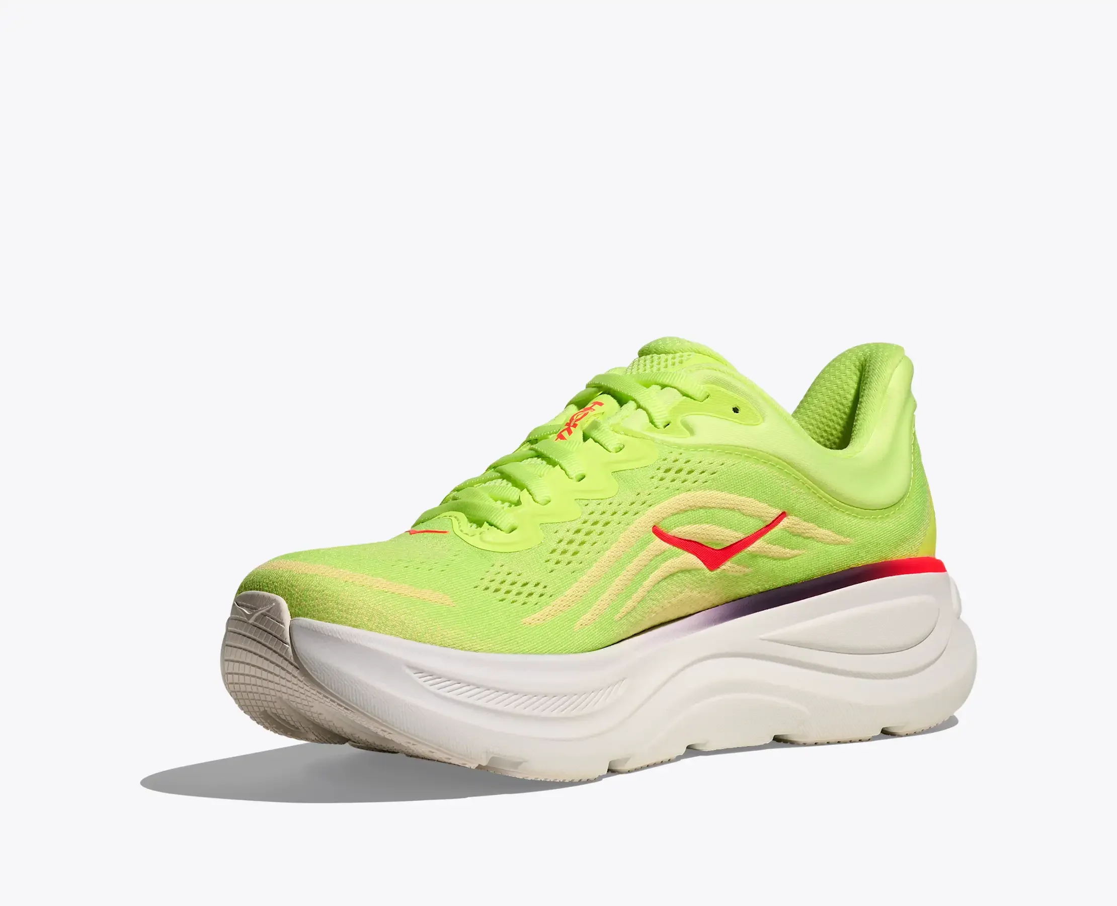 Hoka Mens Bondi 9 - Neon Yuzu/Sunlight - Neutral - SS26 - Image 4