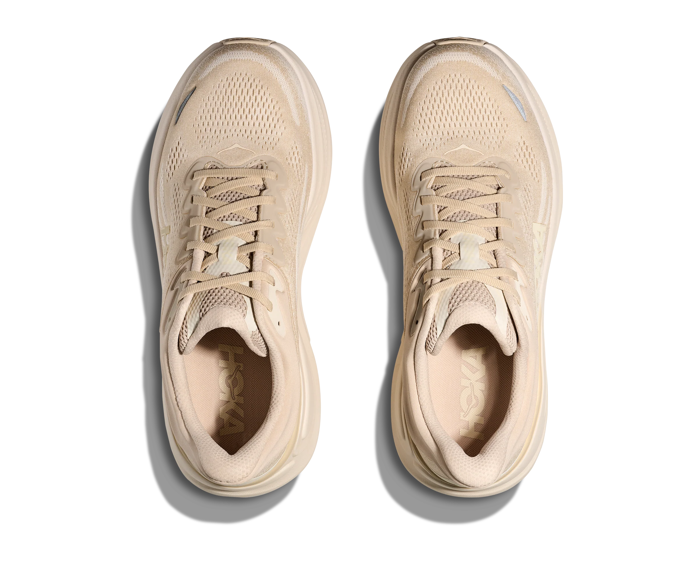 Hoka Mens Bondi 9 - Oatmeal/Oat Milk - Neutral - SS25 - Image 3