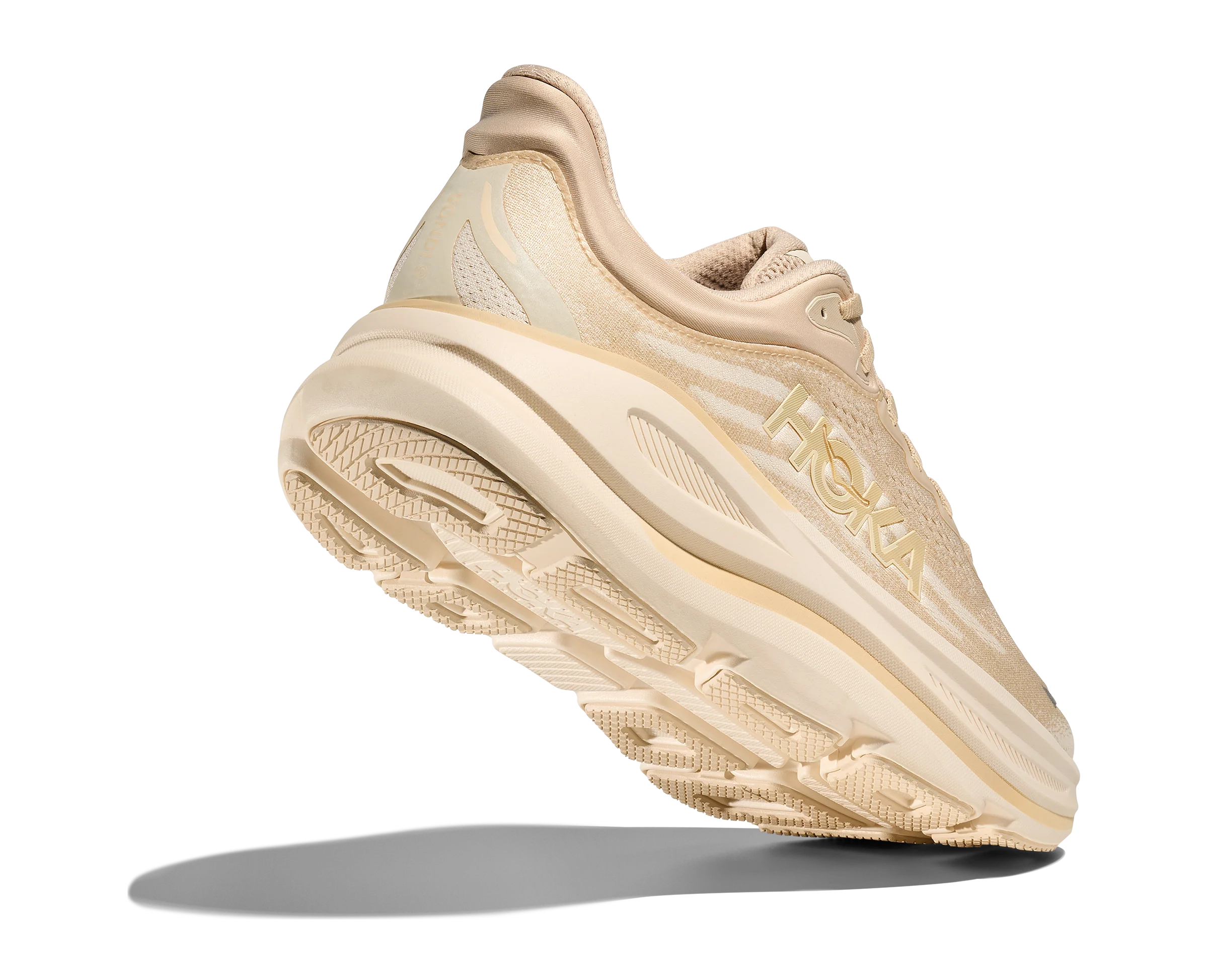 Hoka Mens Bondi 9 - Oatmeal/Oat Milk - Neutral - SS25 - Image 5