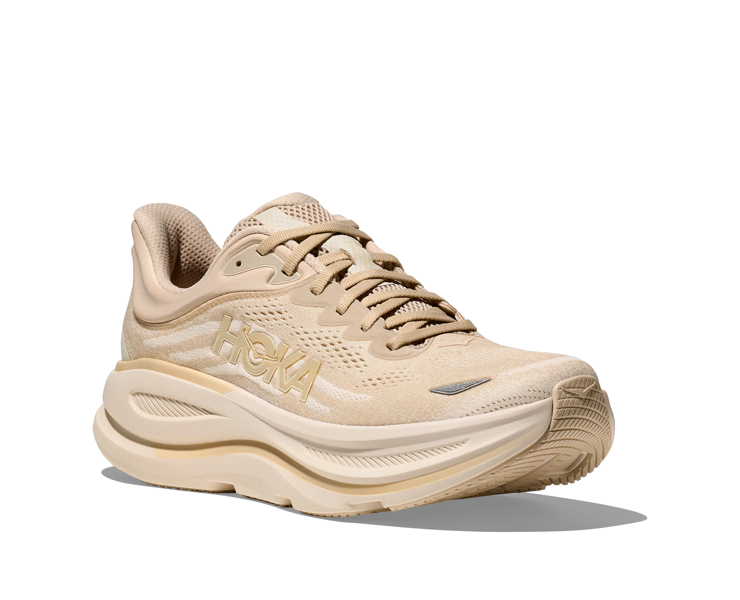 Hoka Mens Bondi 9 - Oatmeal/Oat Milk - Neutral - SS25 - Image 7