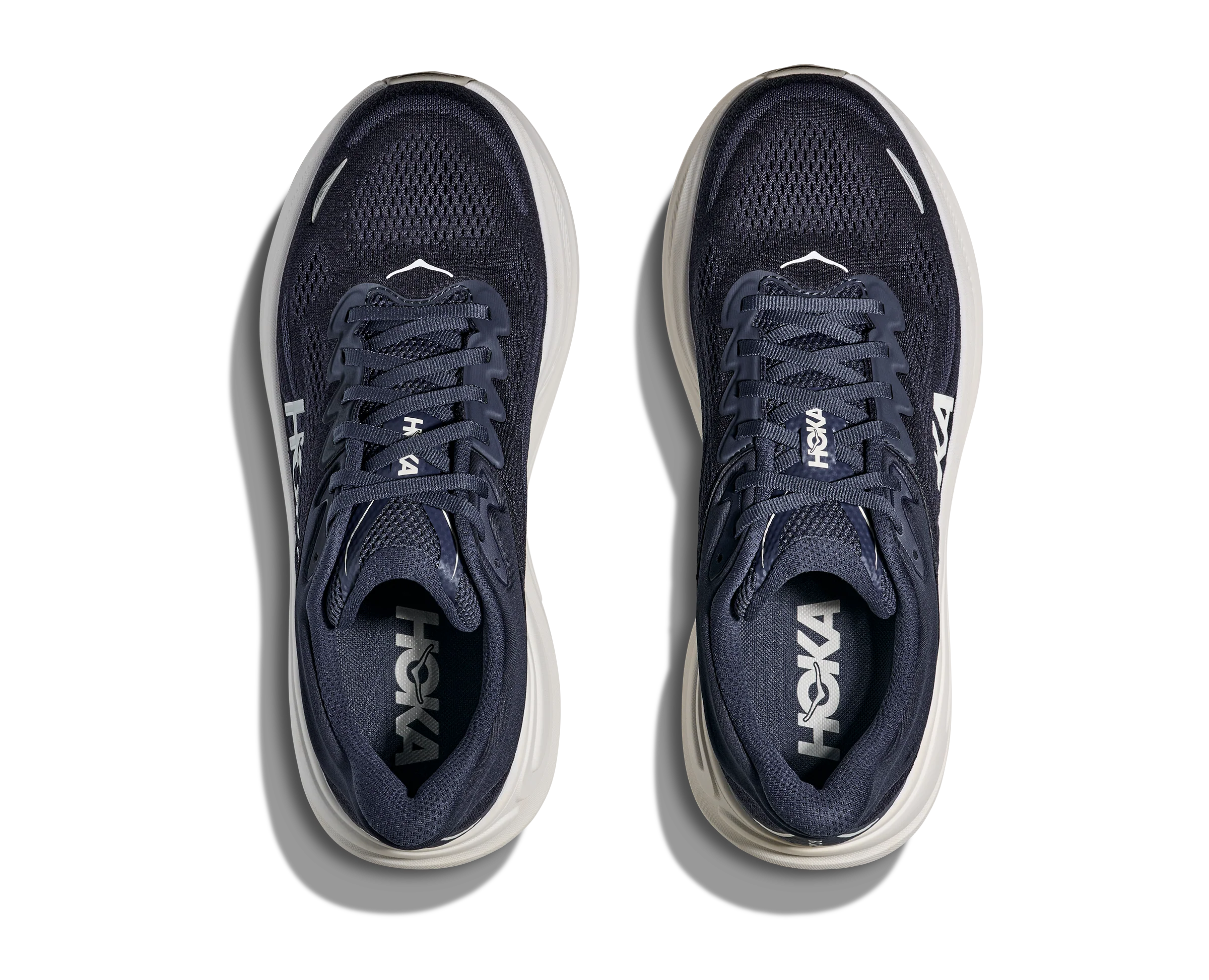 Hoka Mens Bondi 9 - Varsity Navy/White - Neutral - SS25 - Image 3