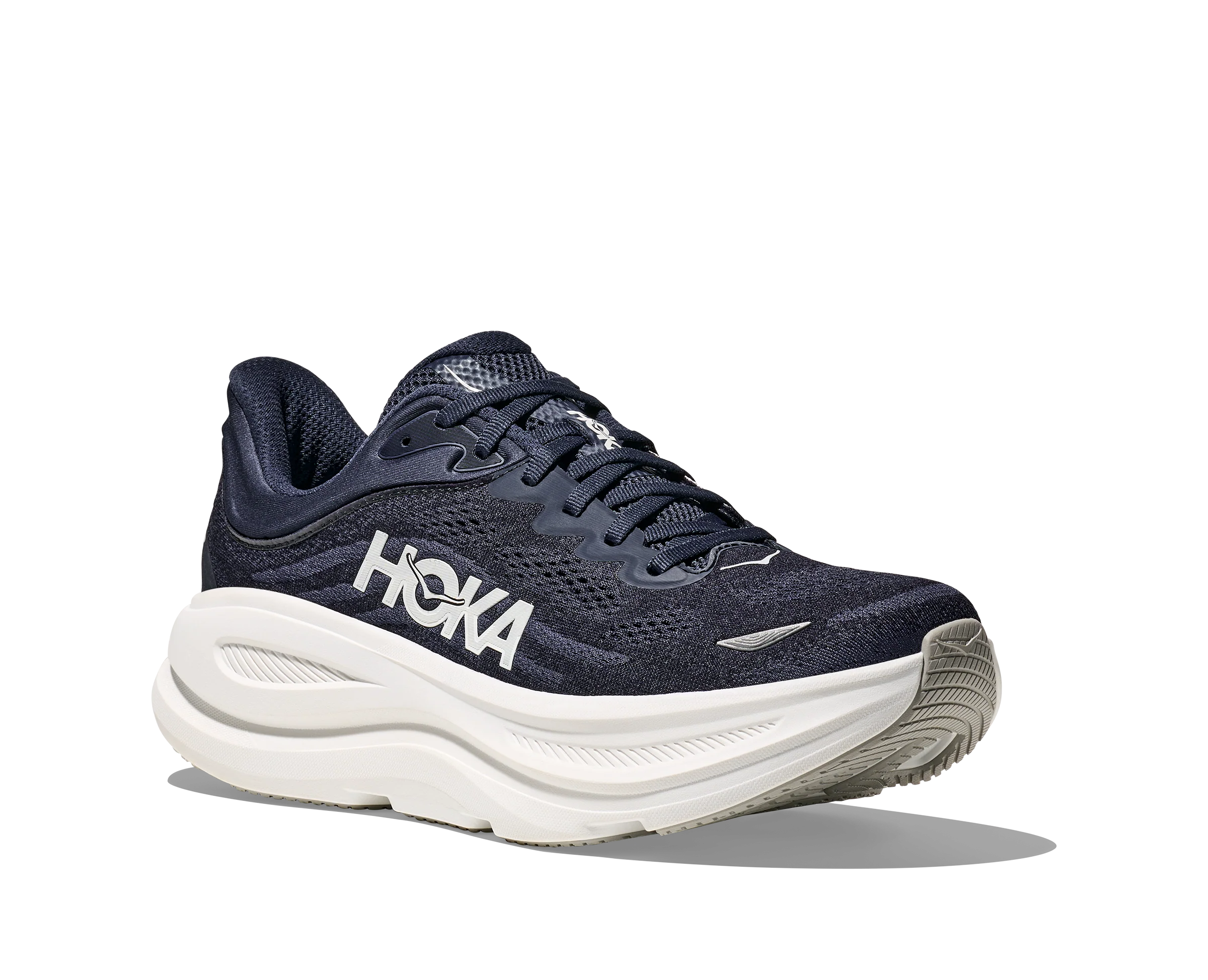 Hoka Mens Bondi 9 - Varsity Navy/White - Neutral - SS25 - Image 7