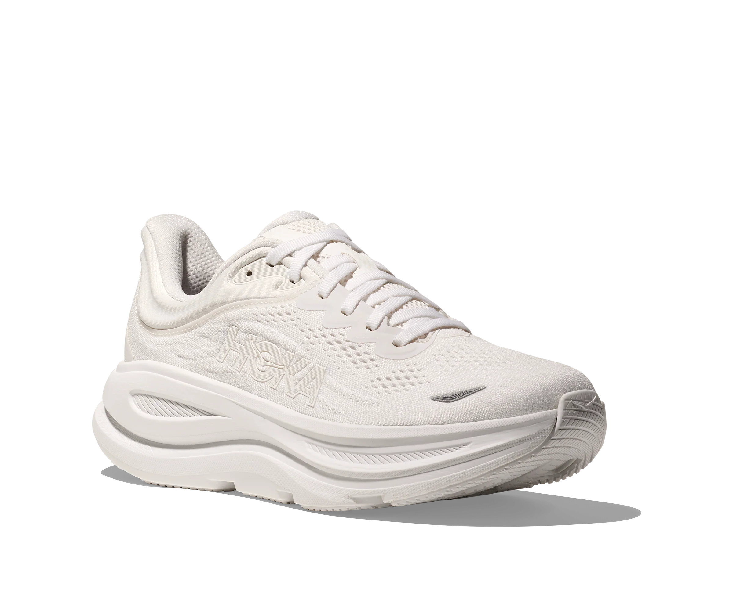 Hoka Mens Bondi 9 - White/White - Neutral - SS25 - Image 7