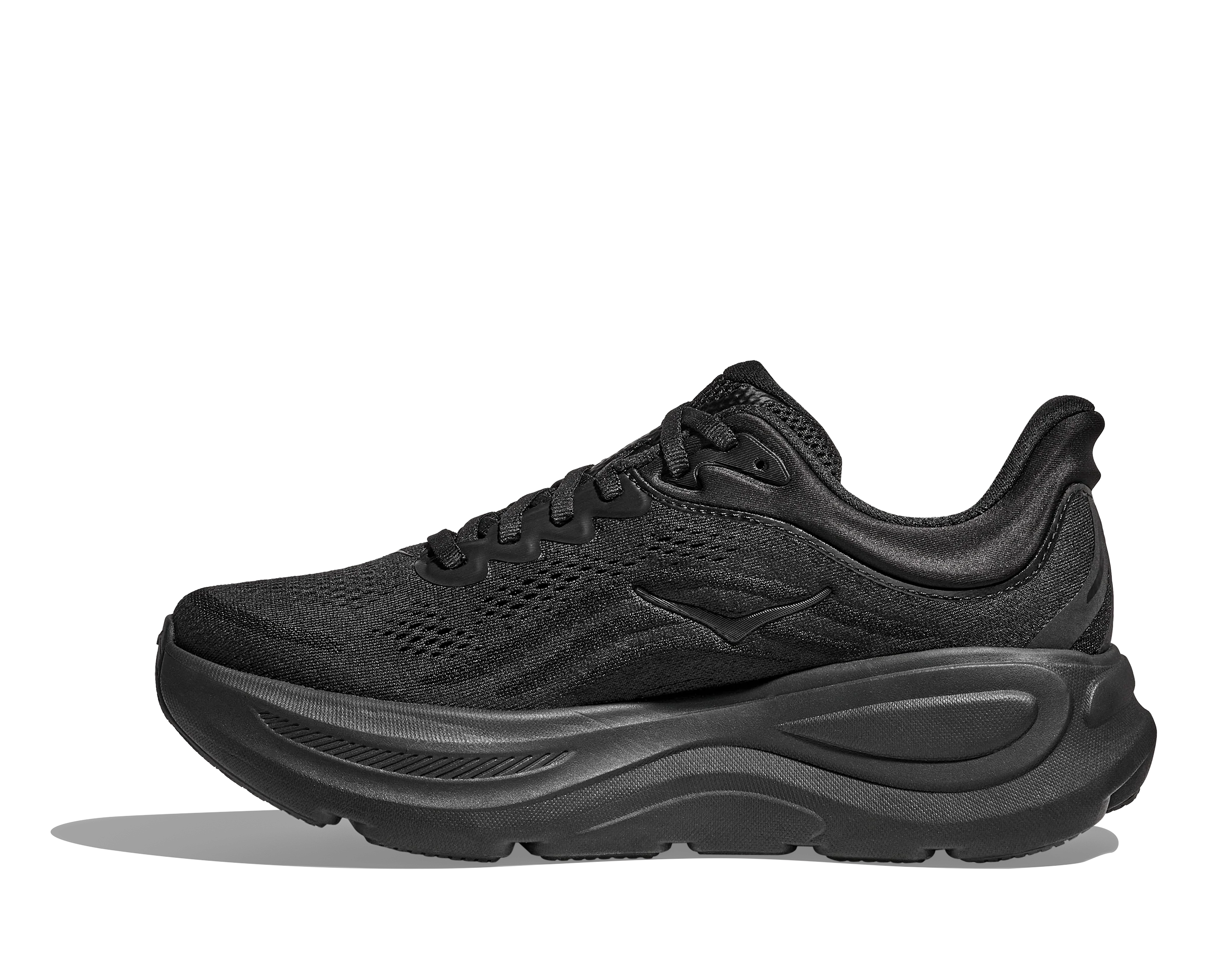 Hoka Mens Bondi 9 Wide - 2E Width - Black/Black - Neutral - AW25 - Image 4