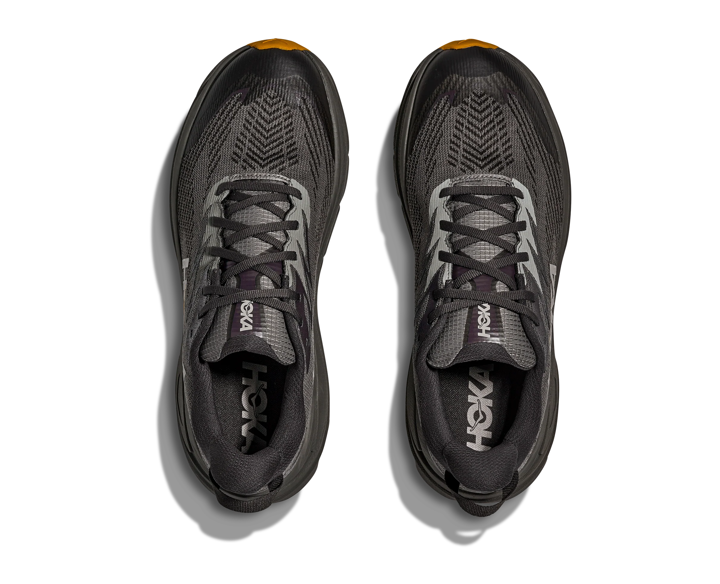 Hoka Mens Challenger 8 GTX - Asphalt Grey/Varsity Yellow - Trail - SS26 - Image 3