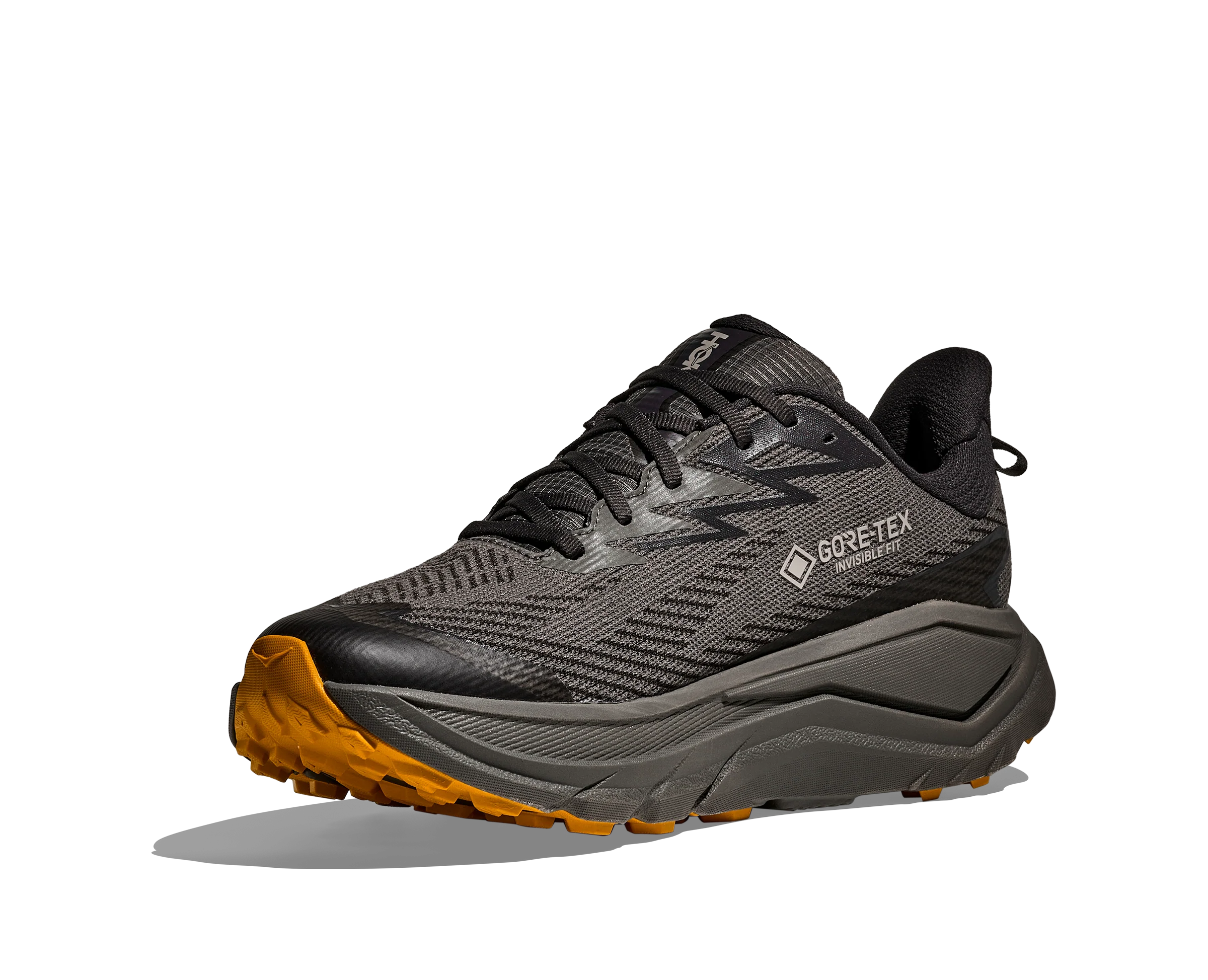 Hoka Mens Challenger 8 GTX - Asphalt Grey/Varsity Yellow - Trail - SS26 - Image 4