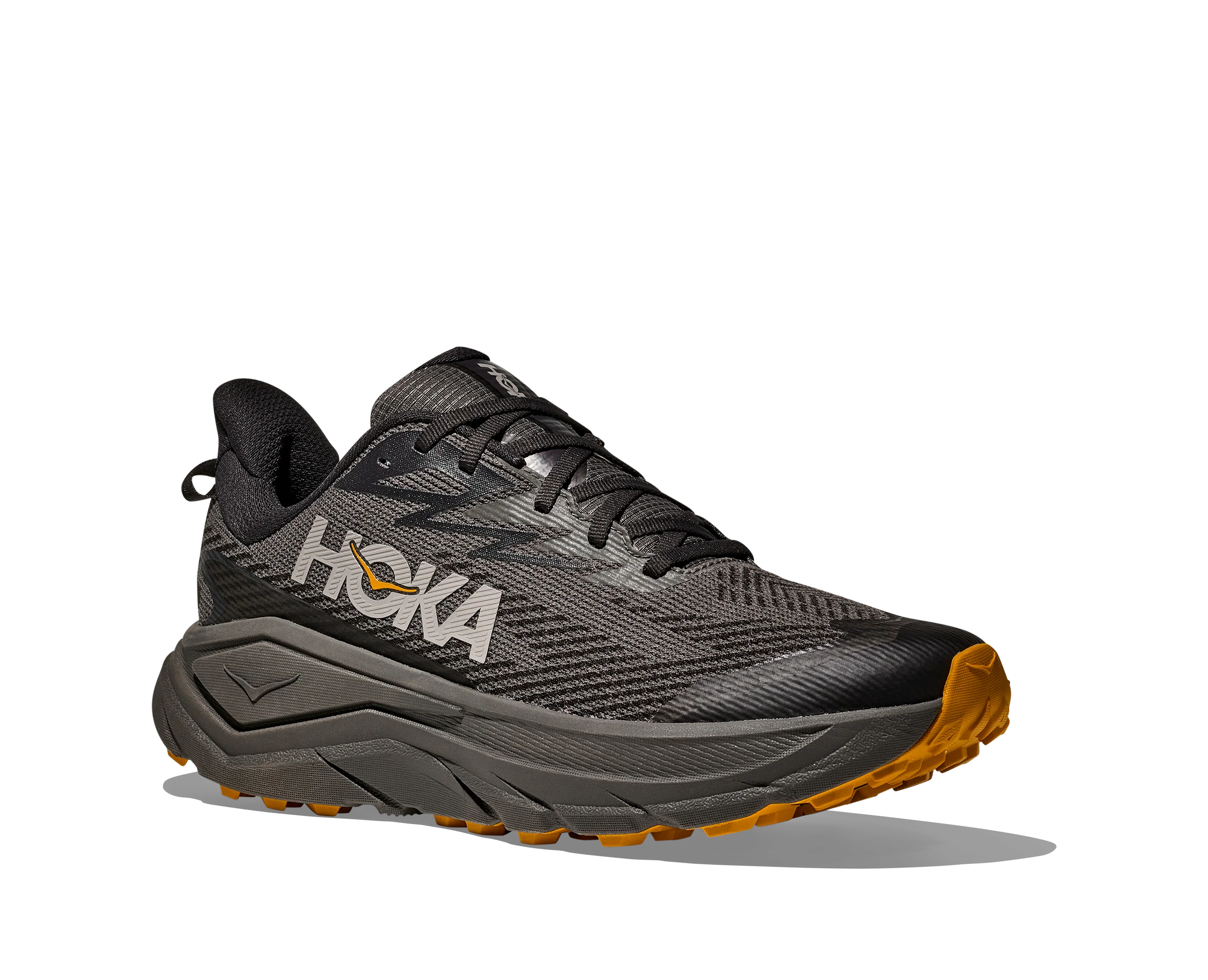 Hoka Mens Challenger 8 GTX - Asphalt Grey/Varsity Yellow - Trail - SS26 - Image 7