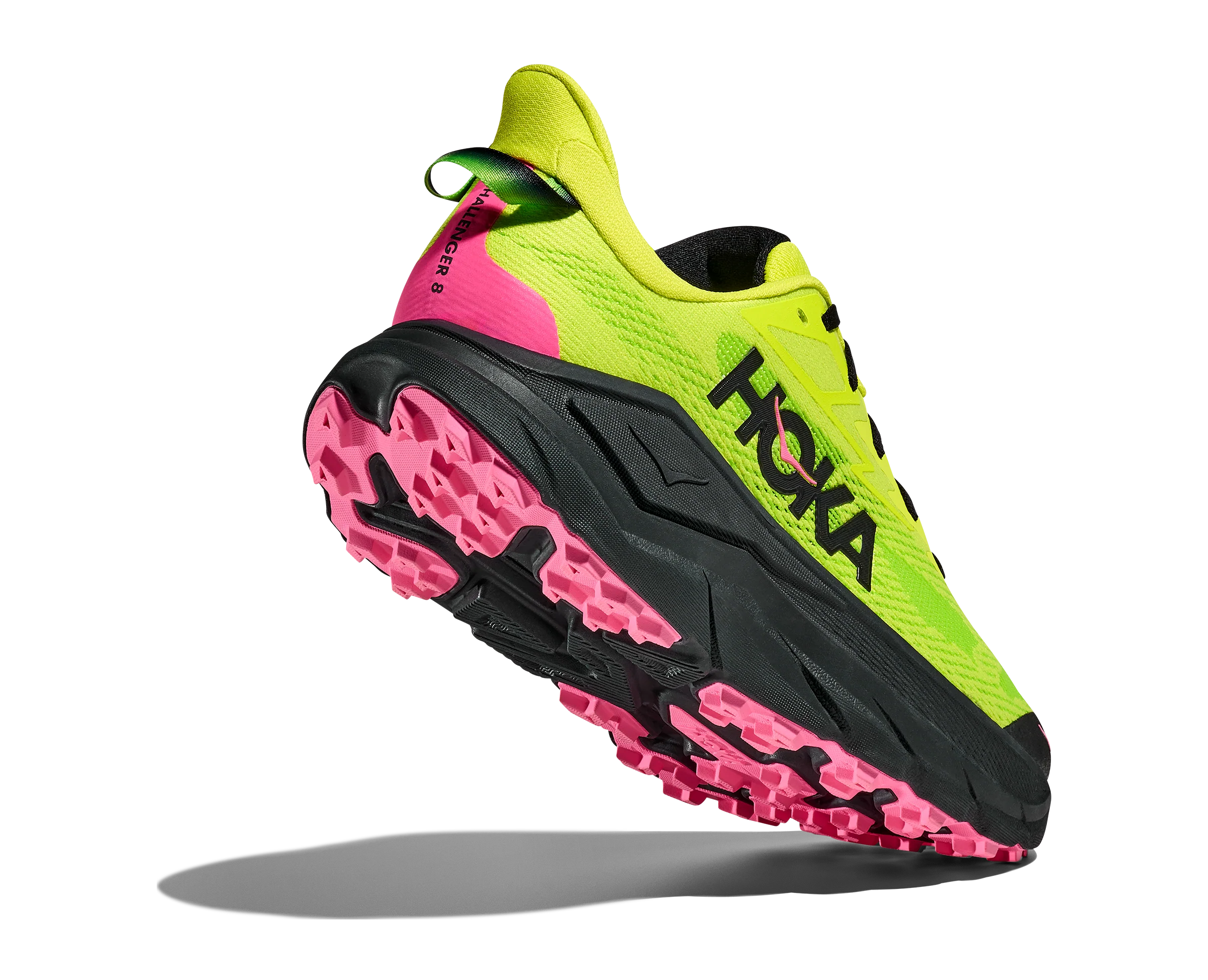 Hoka Mens Challenger 8 - Neon Hoka Citrus/Black - Trail - AW25 - Image 3