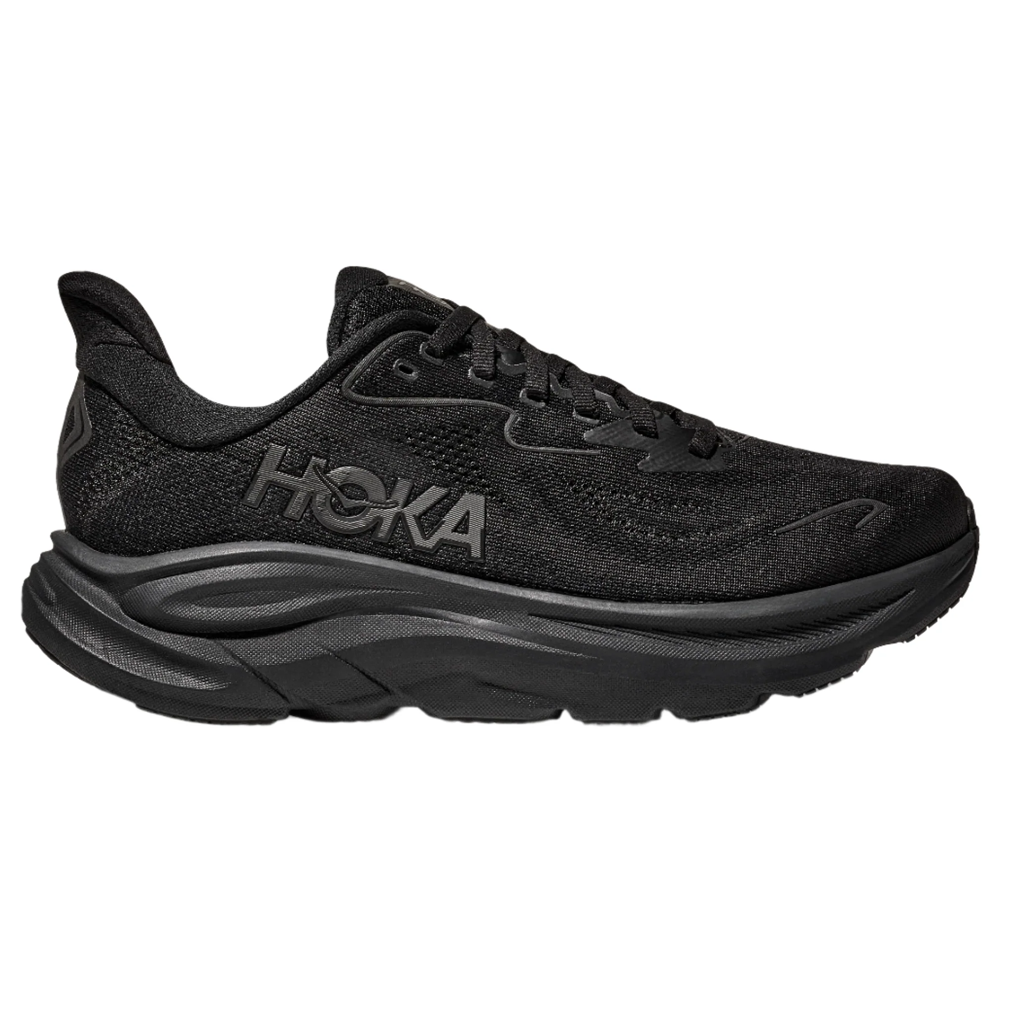 Hoka Mens Clifton 10 - Black/Black - Neutral - SS25