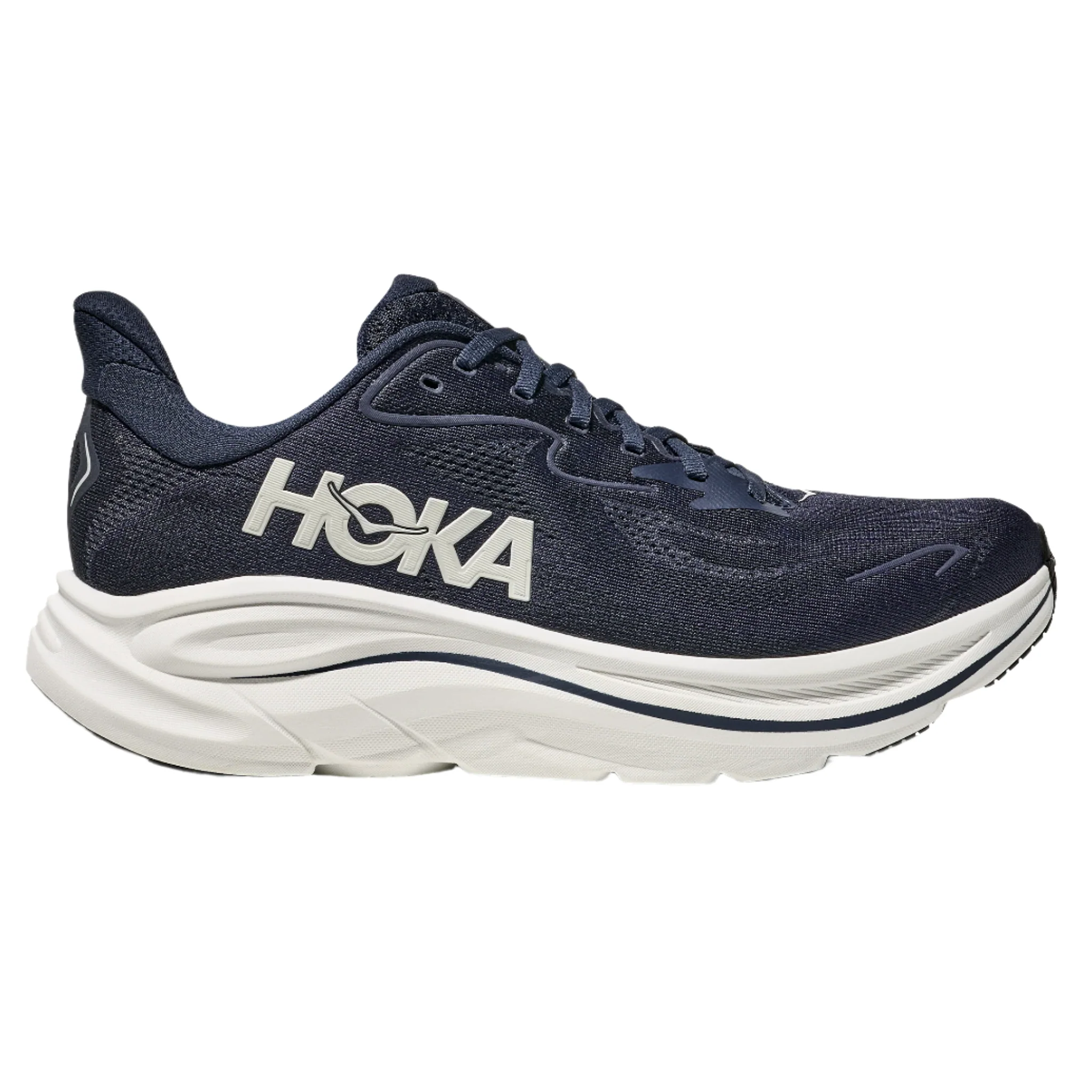 Hoka Mens Clifton 10 - Navy/White - Neutral - SS25