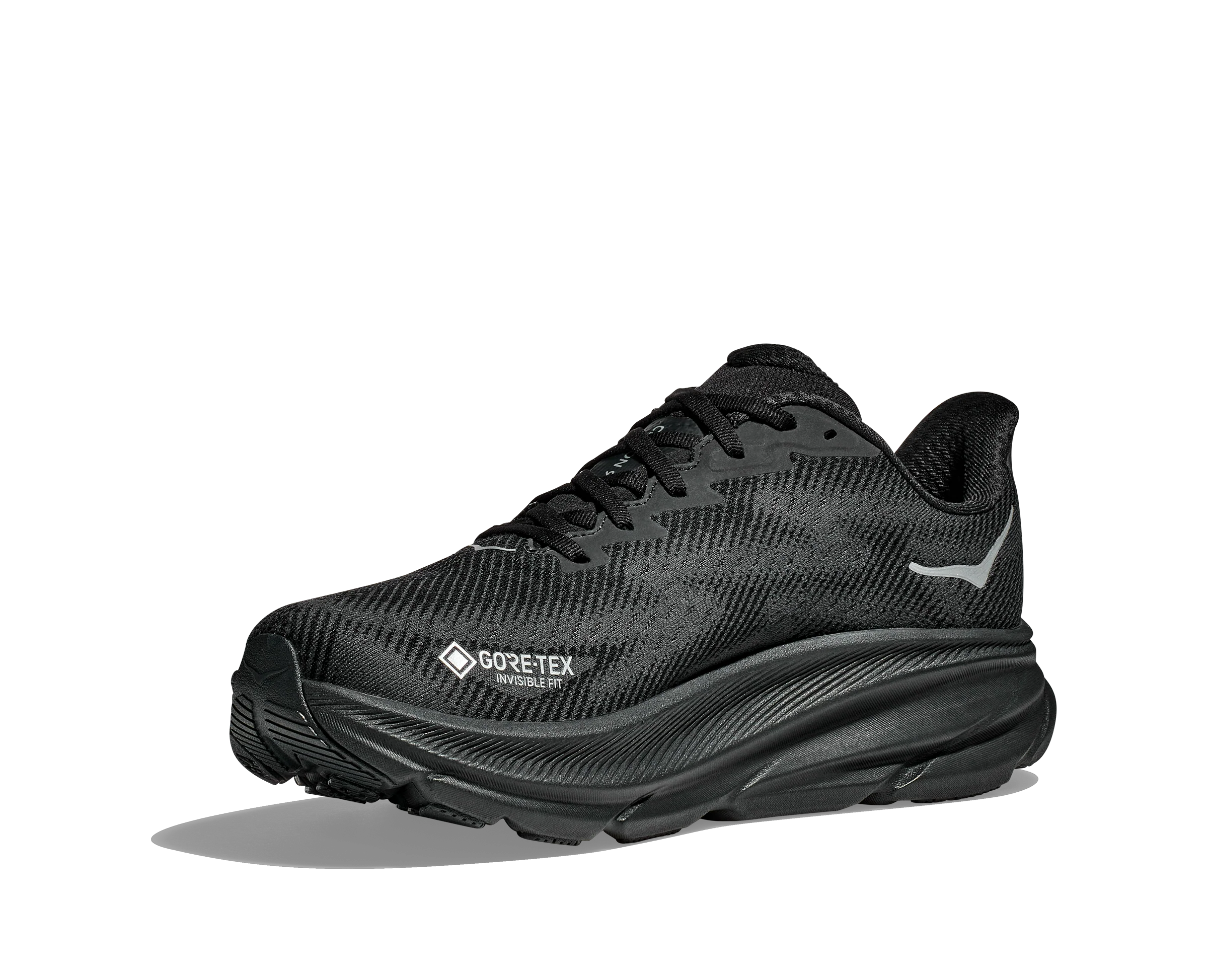 Hoka Mens Clifton 9 GTX - Black/Black - Neutral - Image 4
