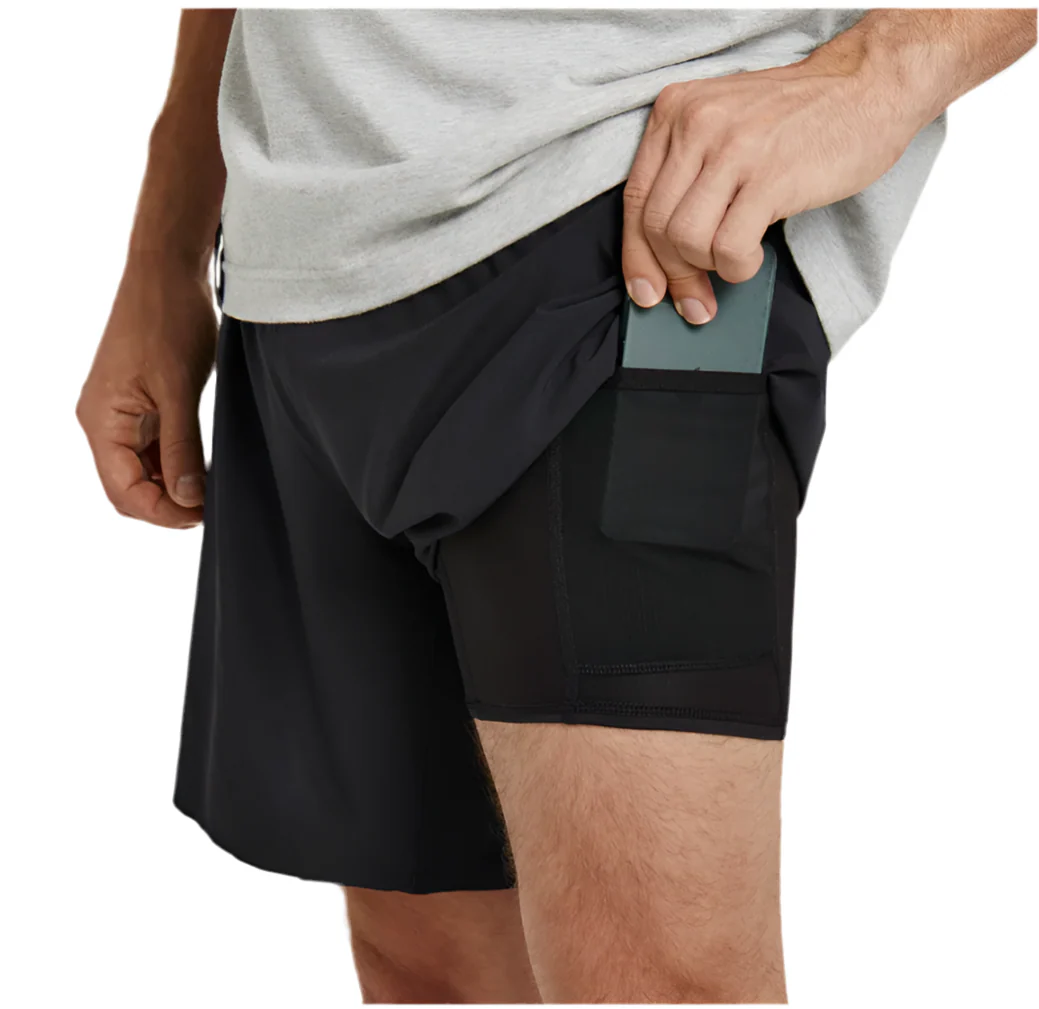 Hoka Mens Glide 7" Short - Black - Image 4