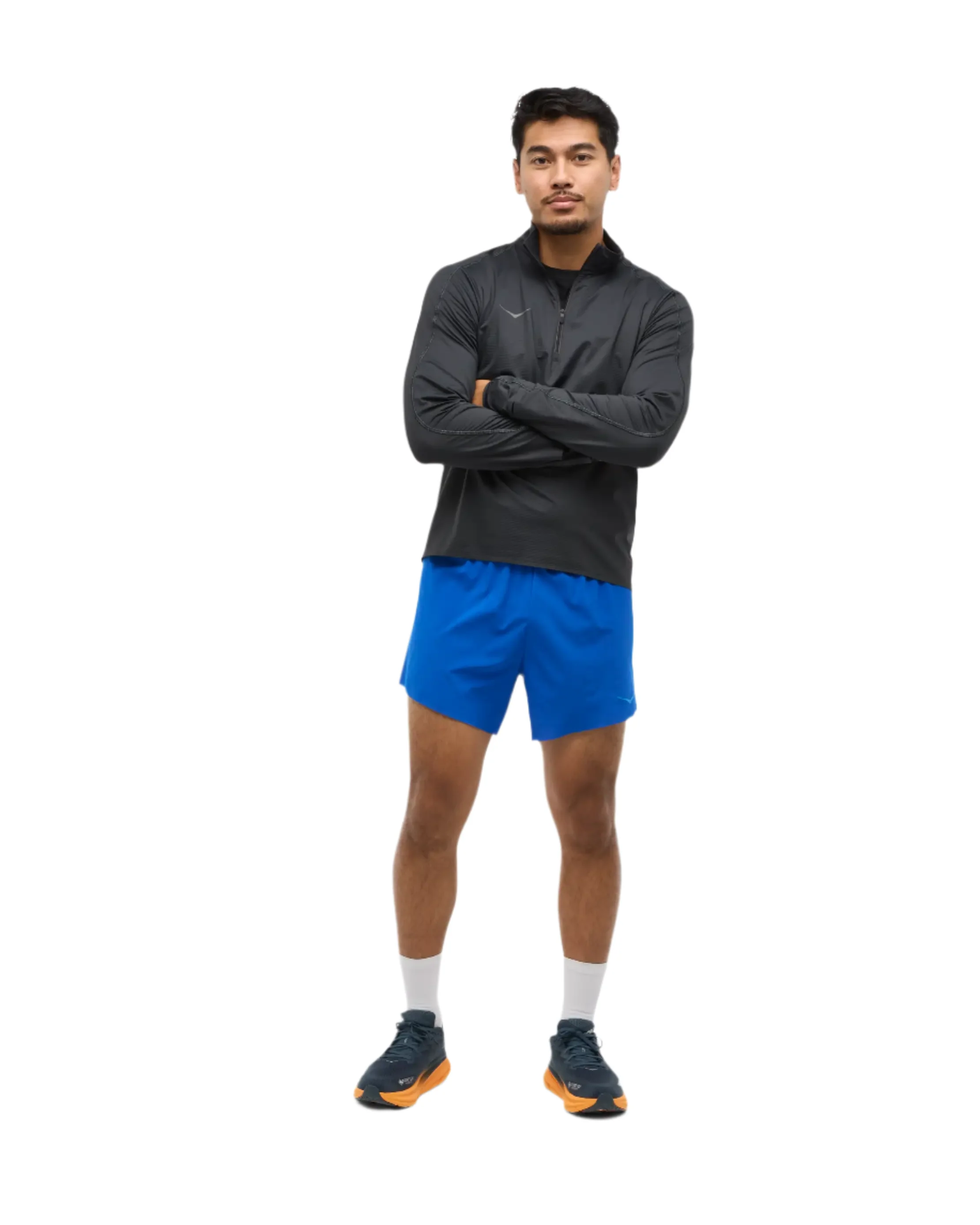 Hoka Mens Glidetech Quarter Zip - Black - Image 4
