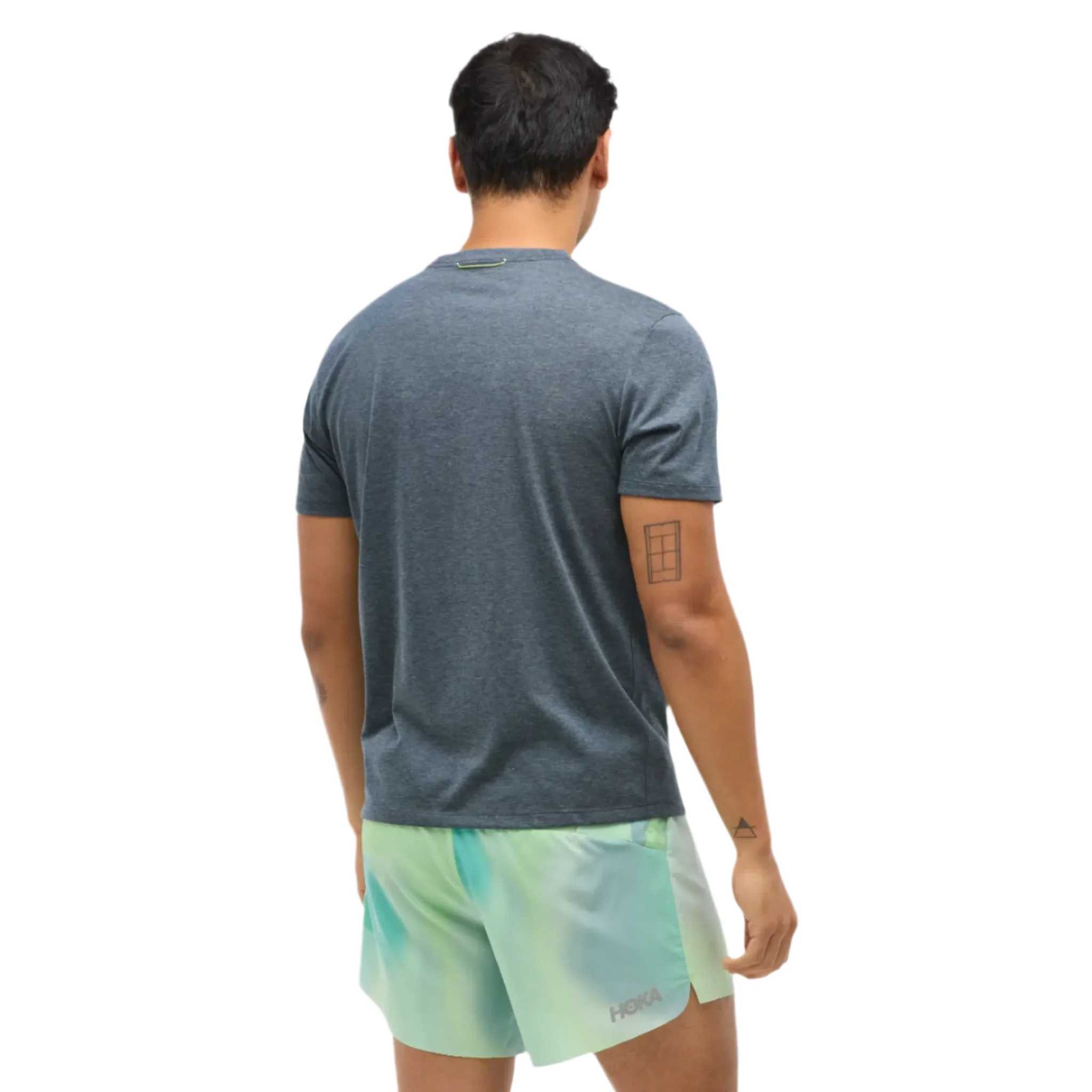Hoka Mens GlideTech Short Sleeve - Varsity Navy - Image 4