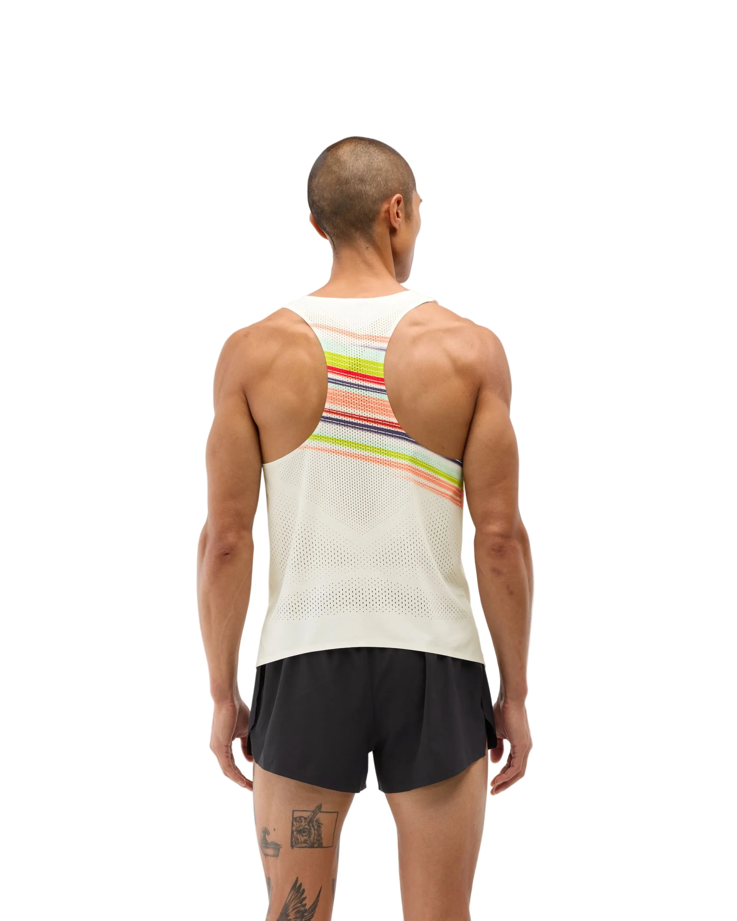 Hoka Mens Race Day Singlet - Alabaster Flare - SS26 - Image 6