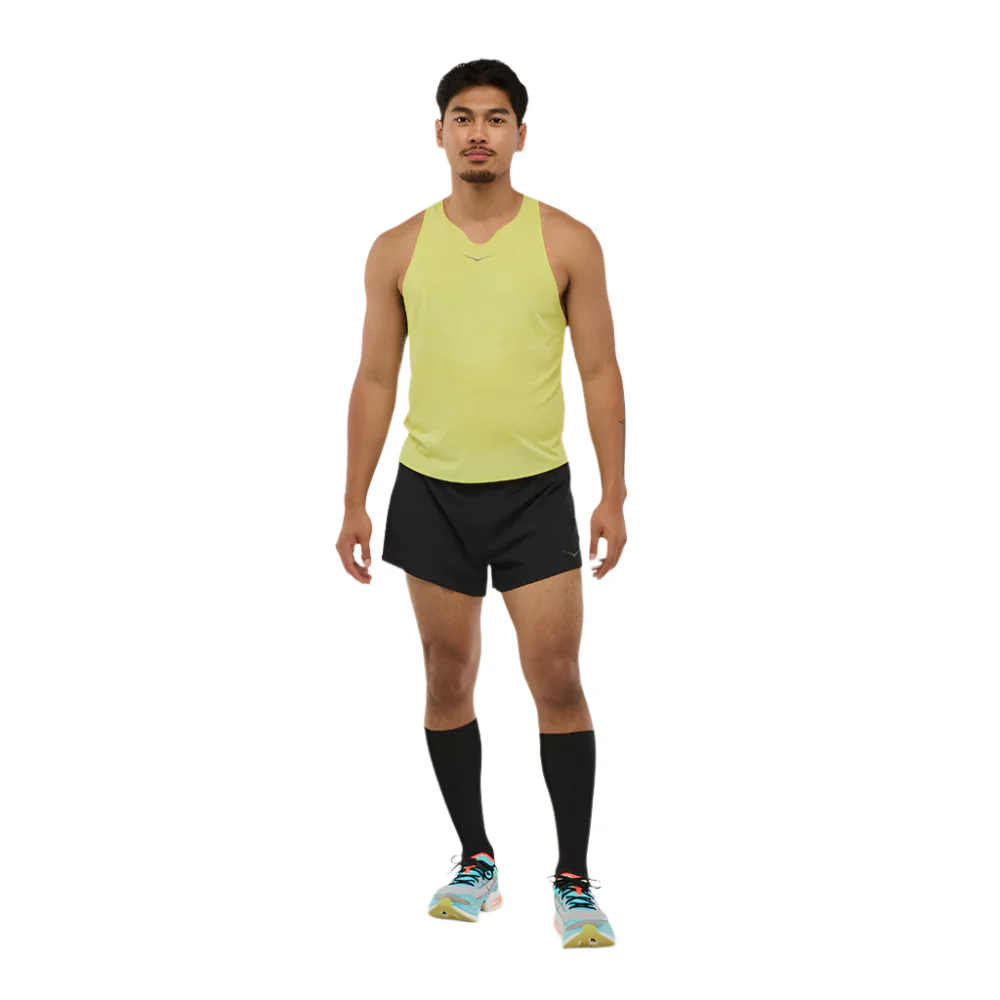 Hoka Mens Race Day Singlet - Hoka Citrus - Image 5