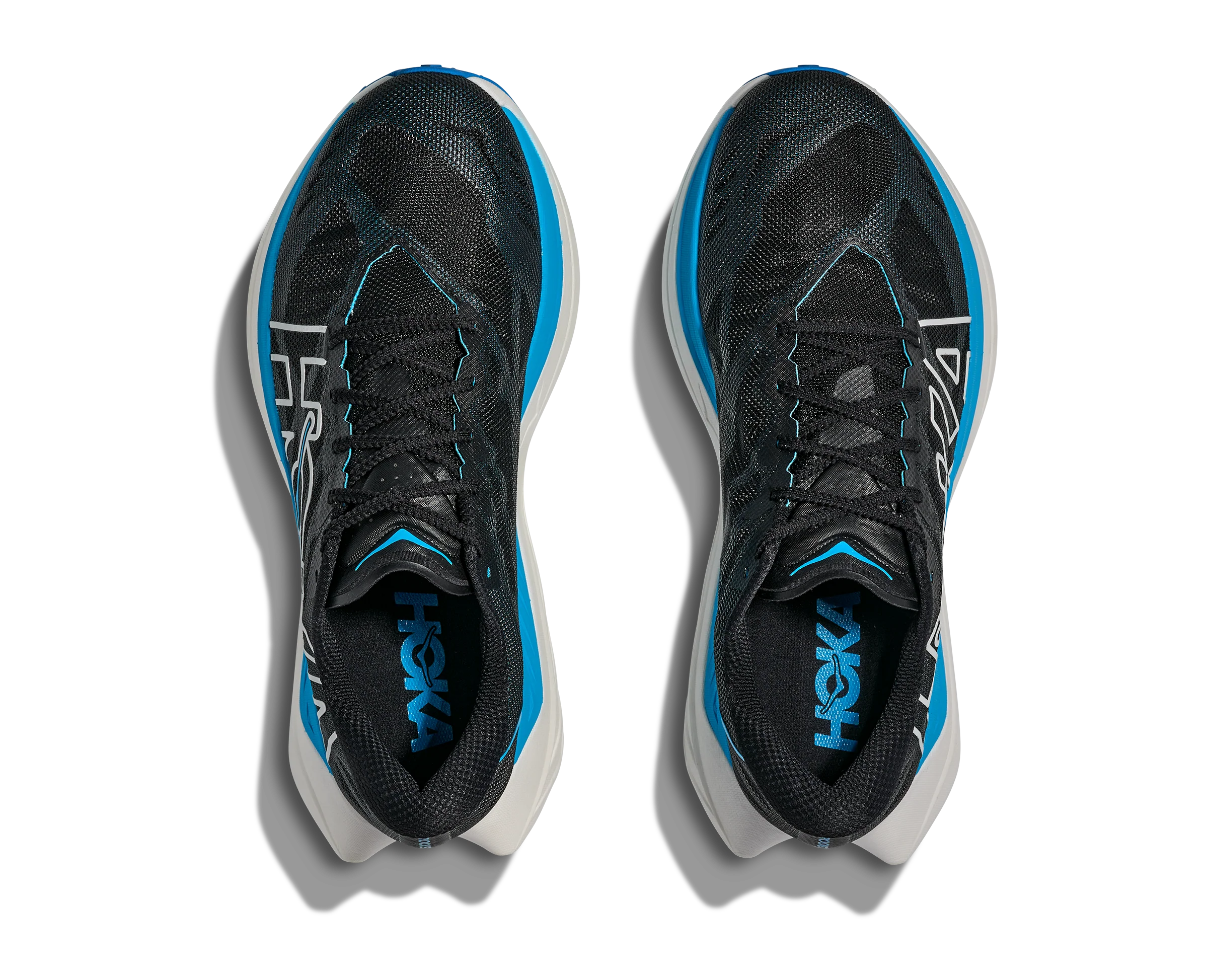 Hoka Mens Rocket X Trail - Black/Skyward Blue - Trail - AW25 - Image 3