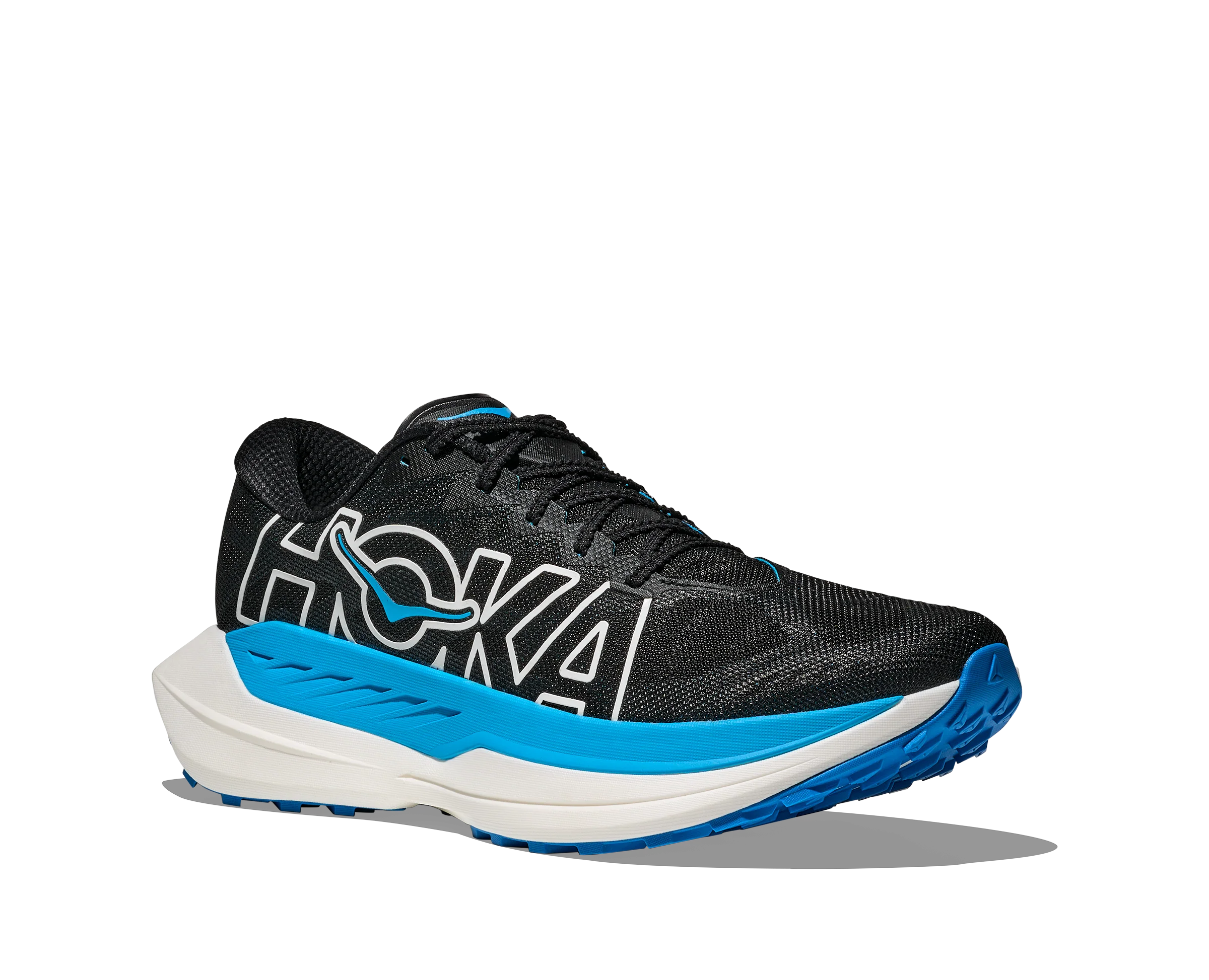 Hoka Mens Rocket X Trail - Black/Skyward Blue - Trail - AW25 - Image 6