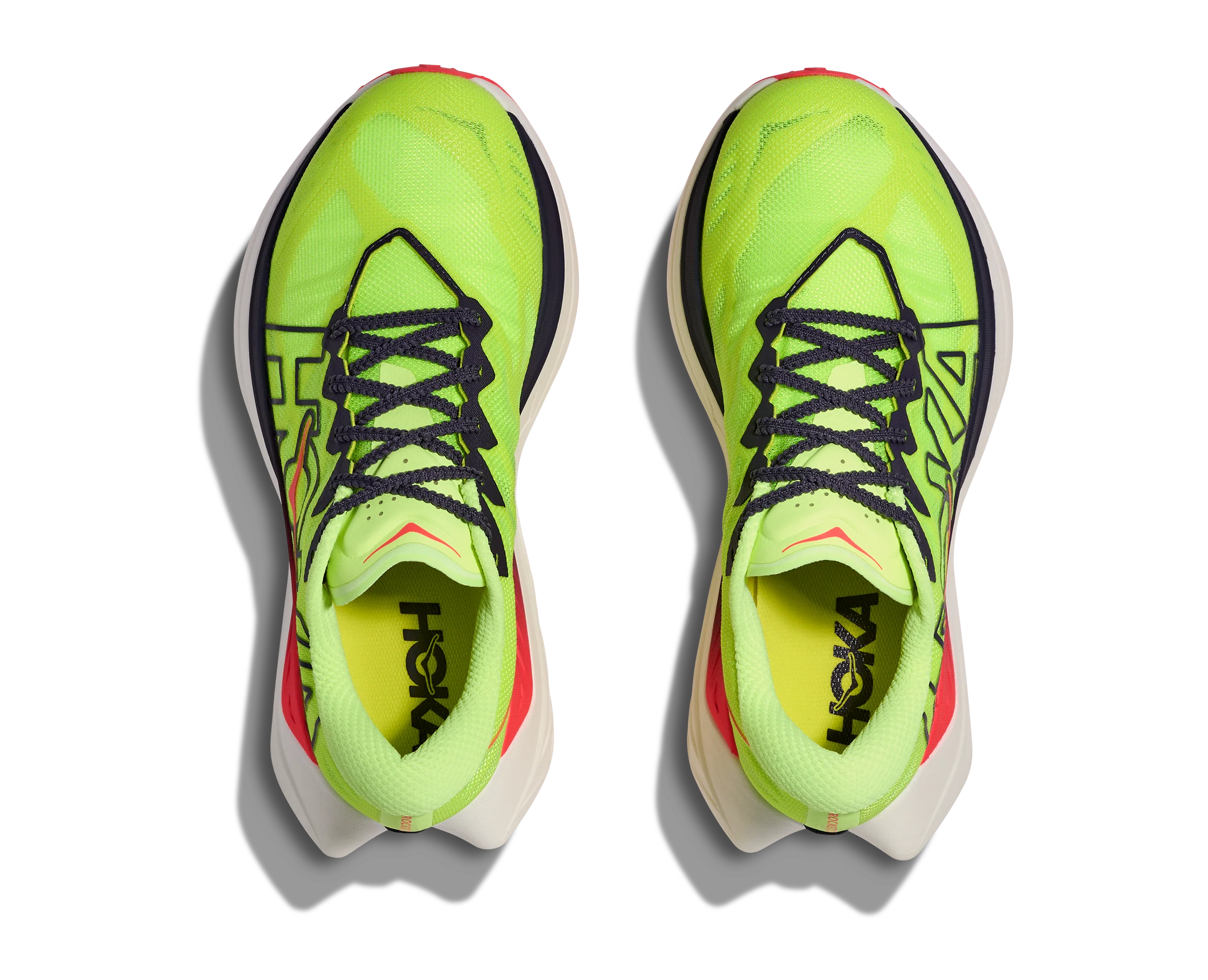 Hoka Mens Rocket X Trail - Neon Yuzu/Neon Flame - Trail - SS26 - Image 3