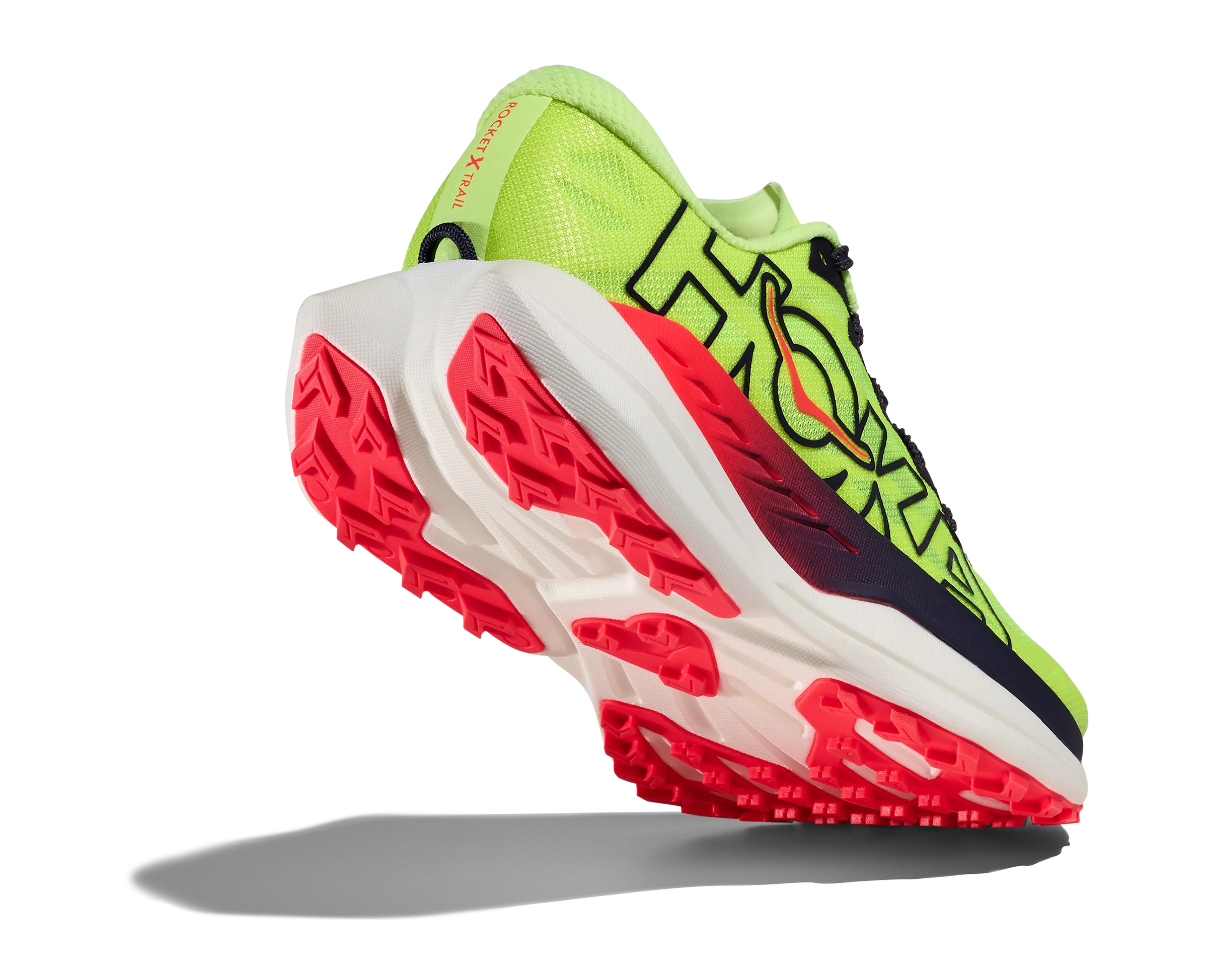 Hoka Mens Rocket X Trail - Neon Yuzu/Neon Flame - Trail - SS26 - Image 5