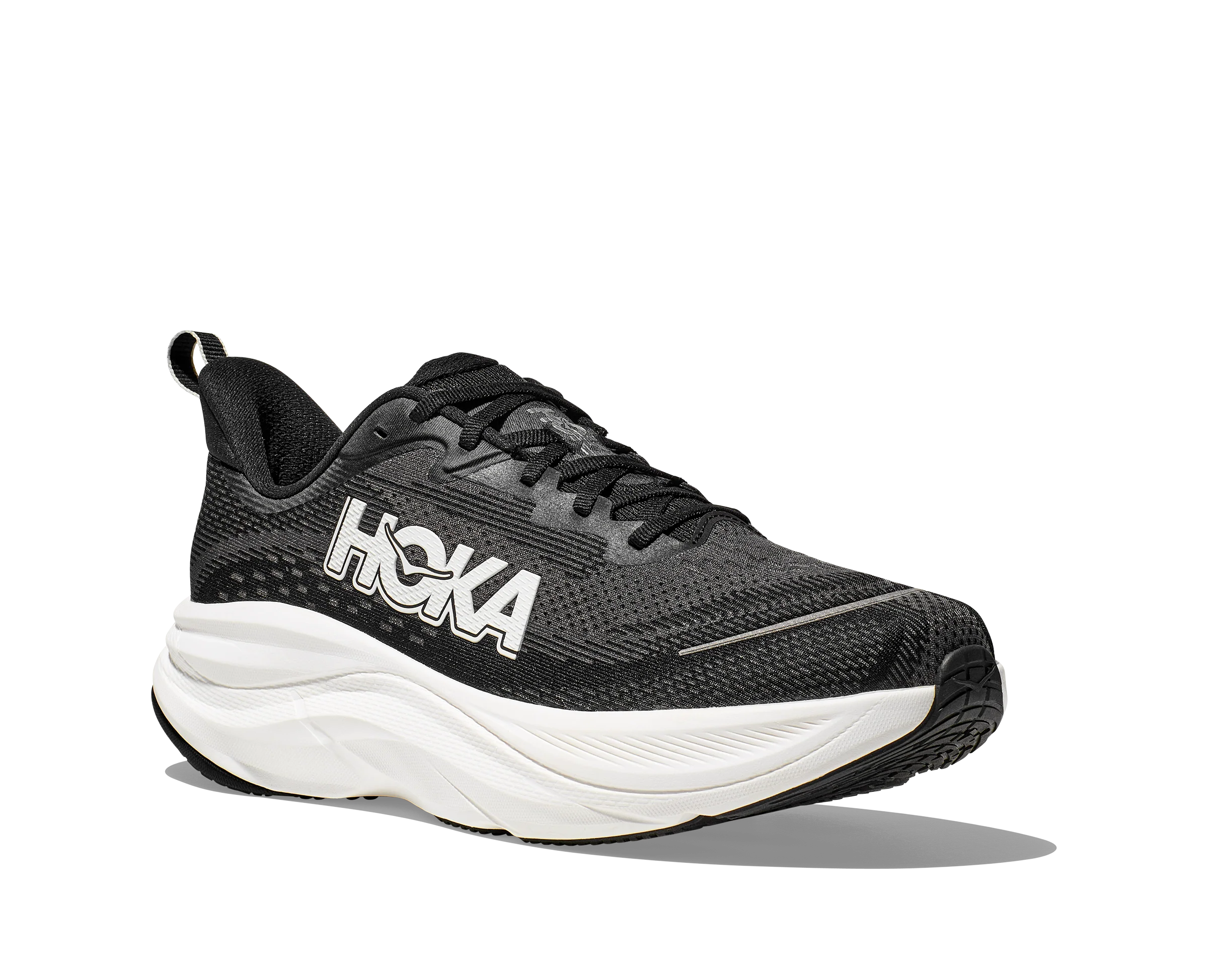 Hoka Mens Skyflow - Black/White - Neutral - Image 7