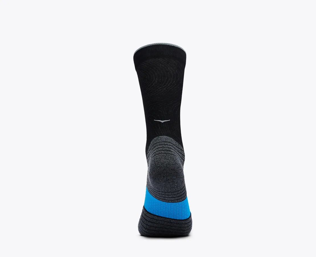 Hoka Unisex Crew Run Sock 3-Pack - White/Black/Grey - Image 4