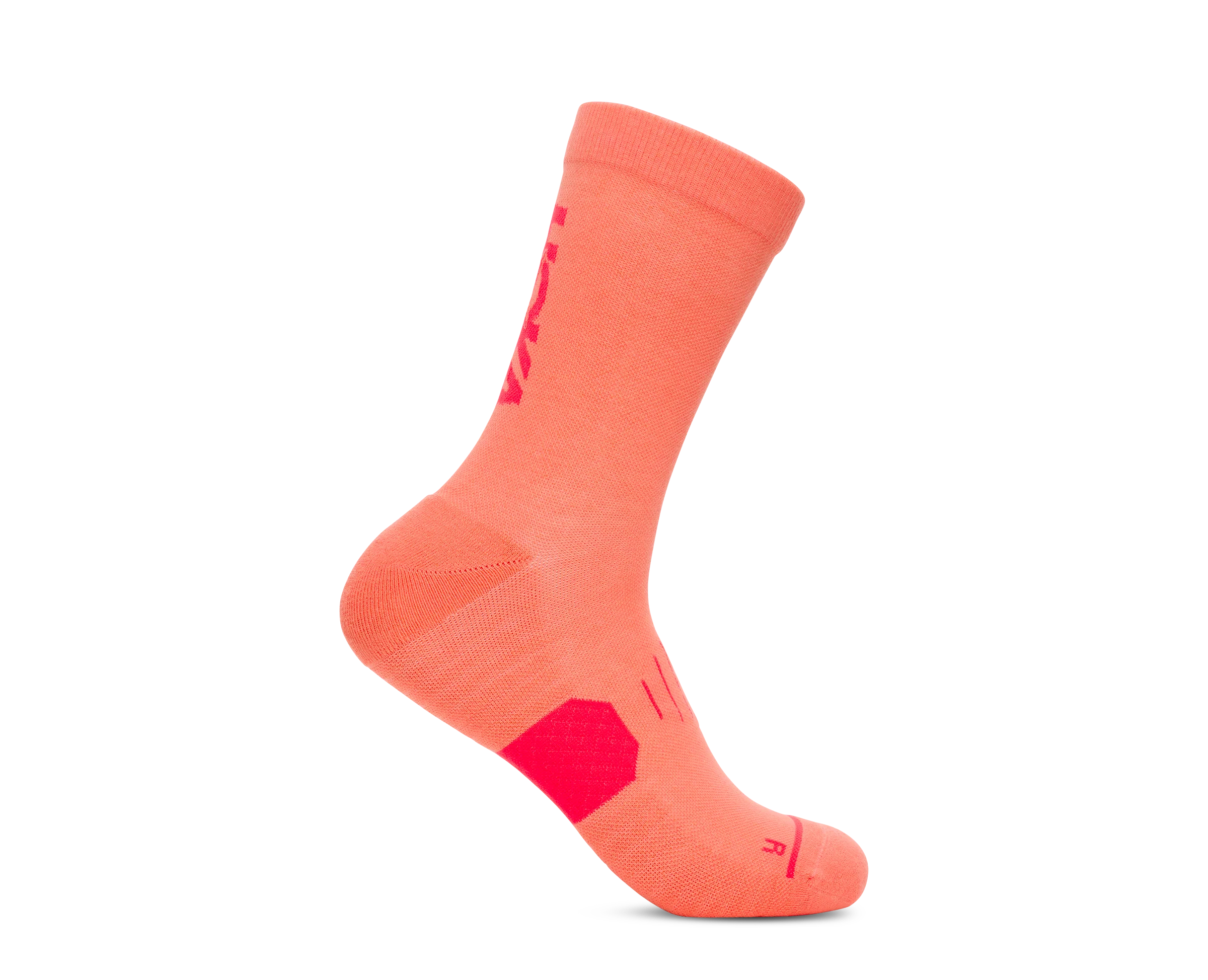 Hoka Unisex GPX Crew Run Sock - Neon Cantaloupe