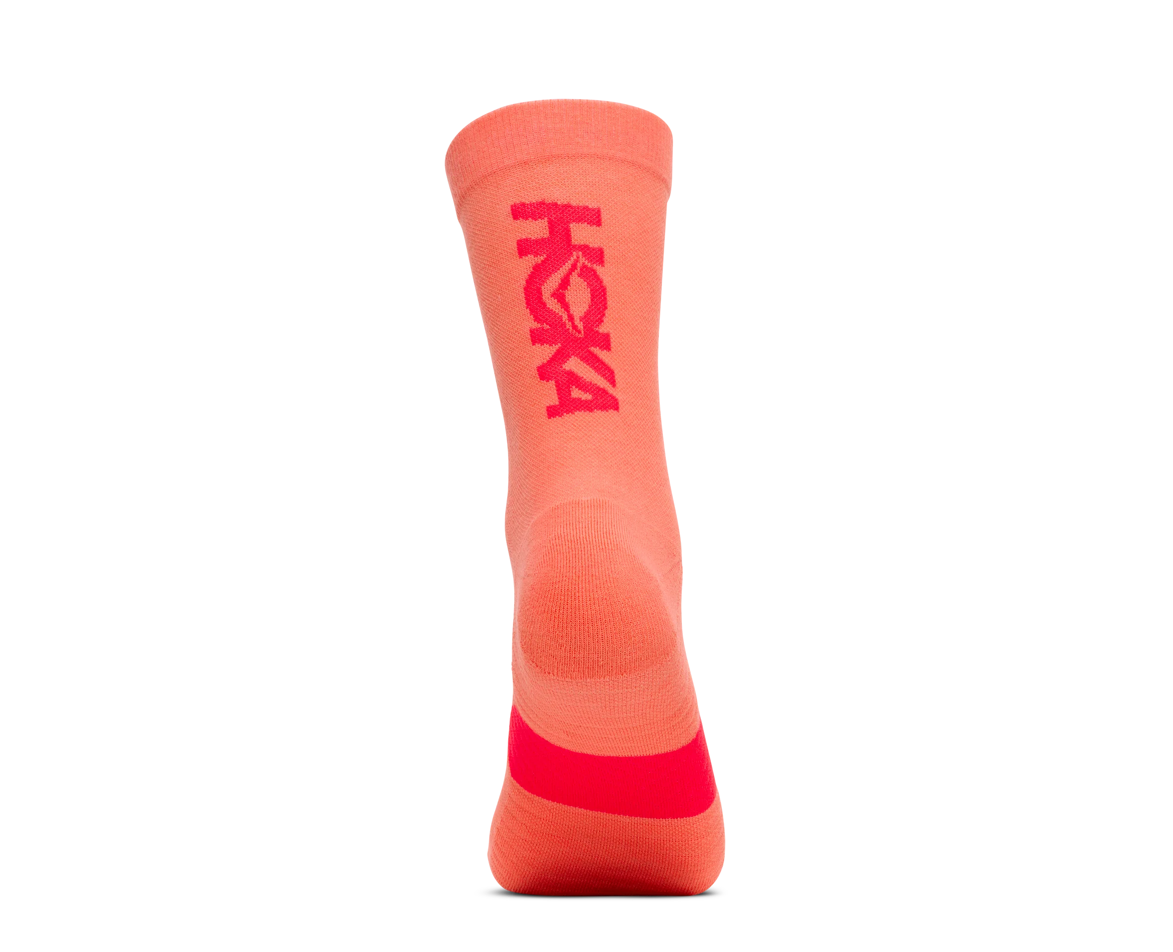 Hoka Unisex GPX Crew Run Sock - Neon Cantaloupe - Image 3