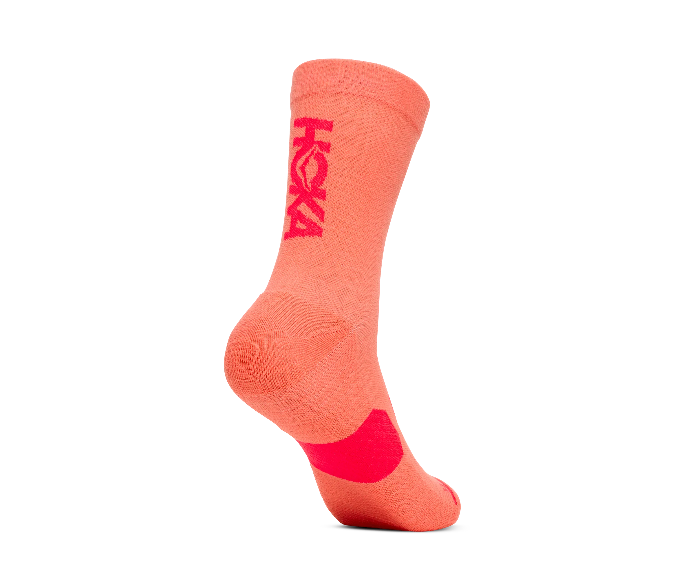 Hoka Unisex GPX Crew Run Sock - Neon Cantaloupe - Image 4