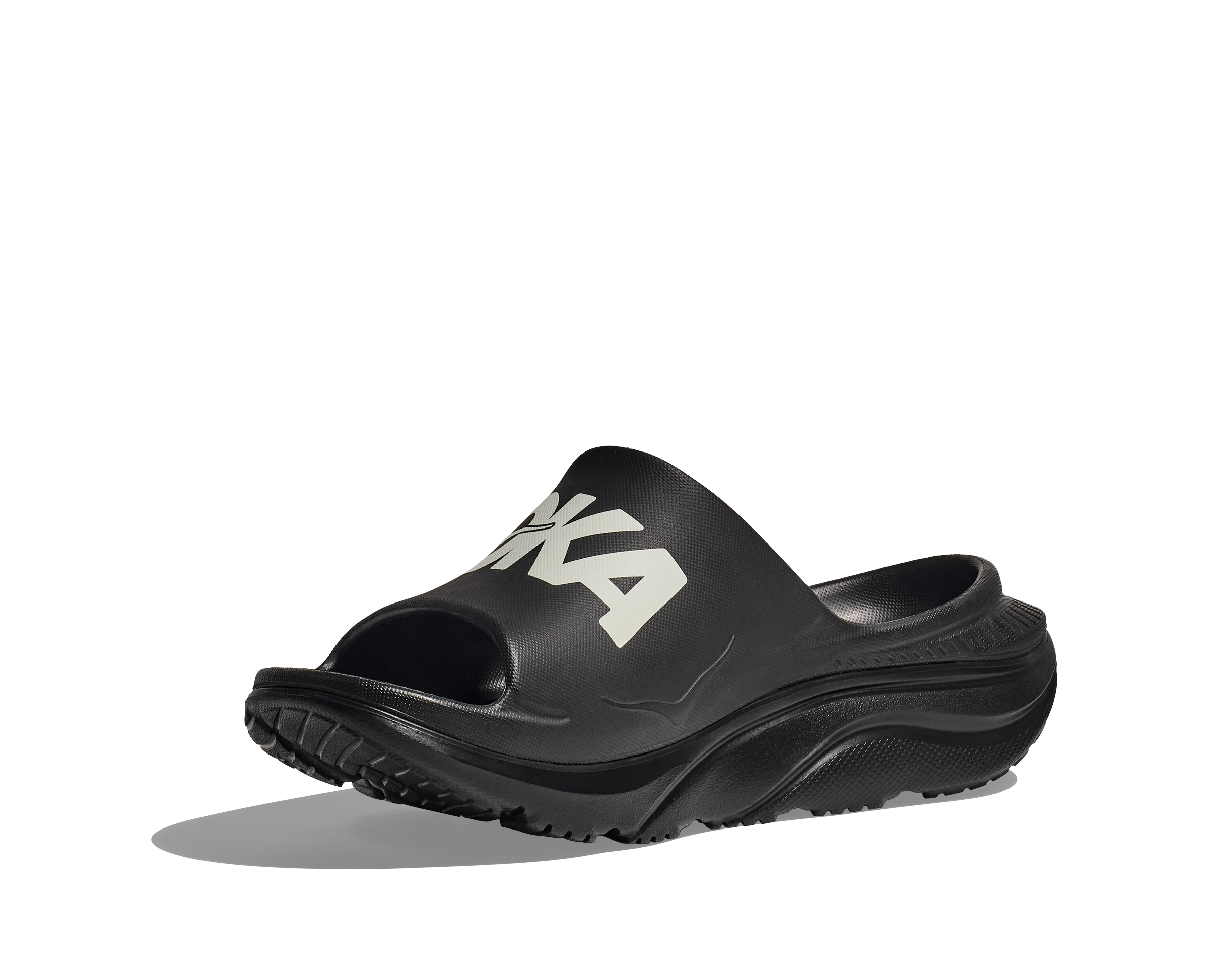 Hoka Unisex Ora Athletic Slide - Black/White - Image 5