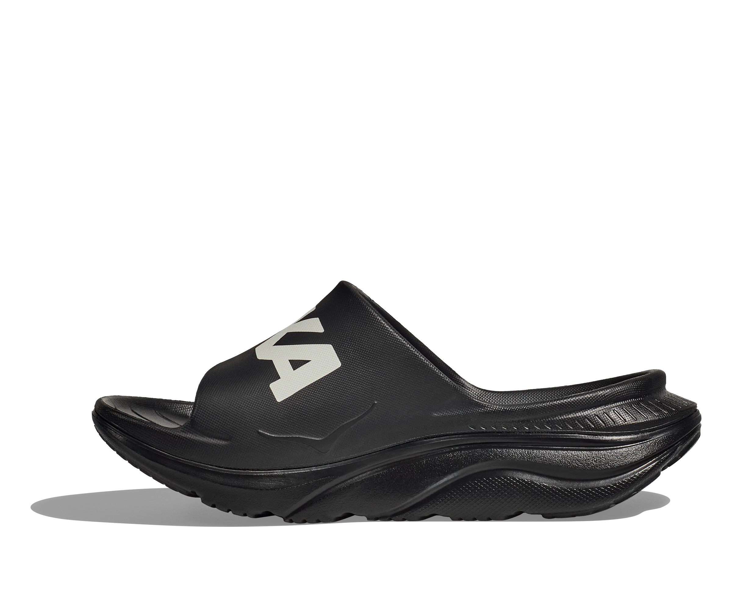 Hoka Unisex Ora Athletic Slide - Black/White - Image 8