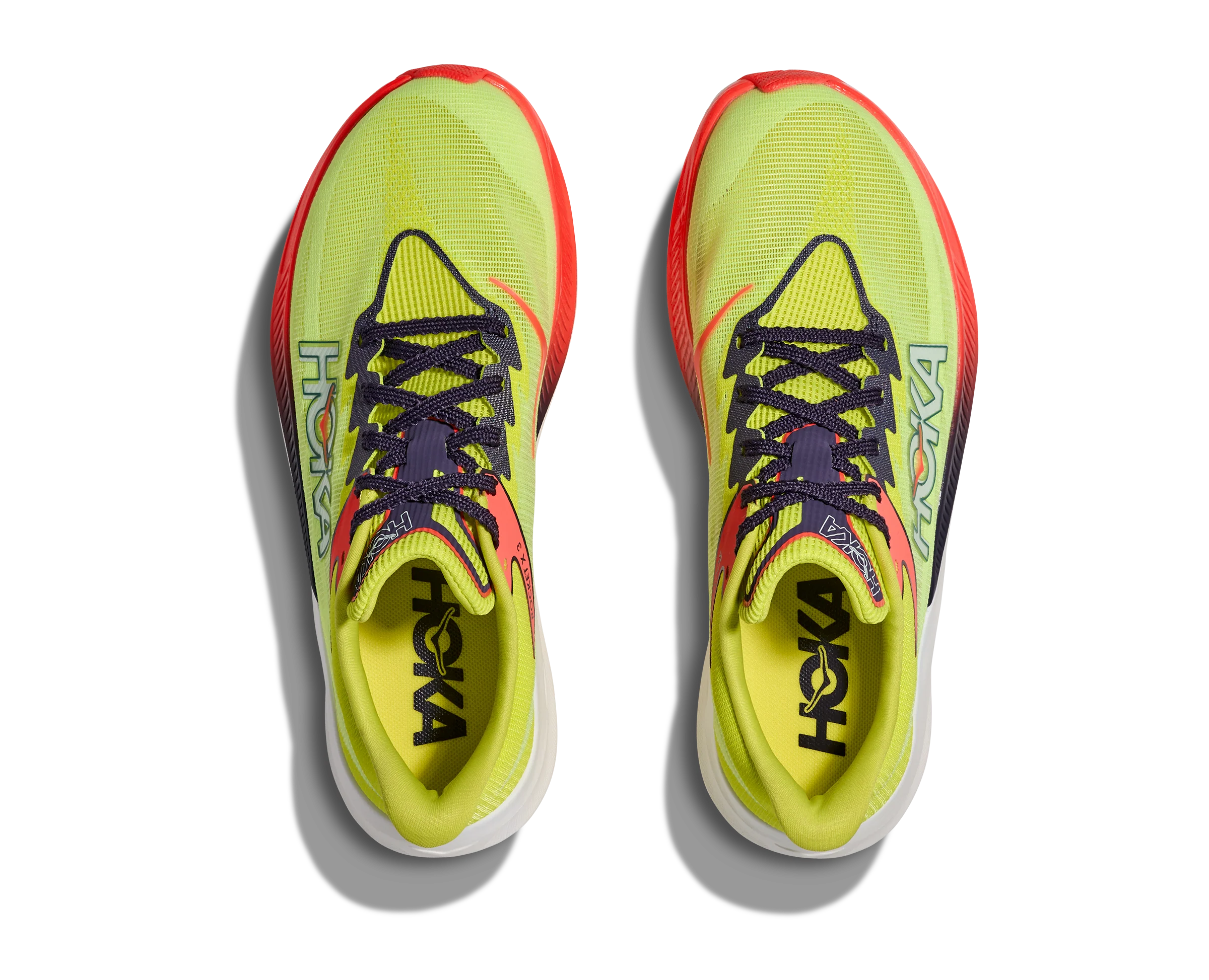 Hoka Unisex Rocket X 3 - Neon Yuzu/Squid Ink - Neutral - SS26 - Image 3