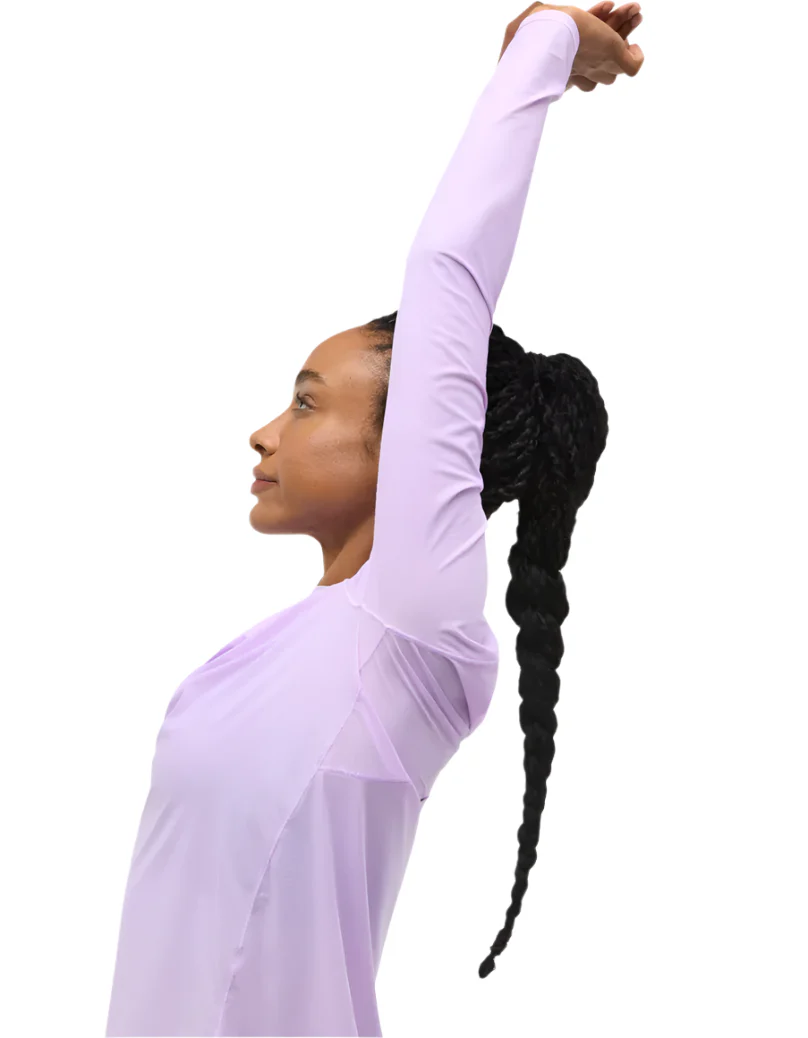 Hoka Womens Airolite Run Long Sleeve - Aster Flower - Image 5